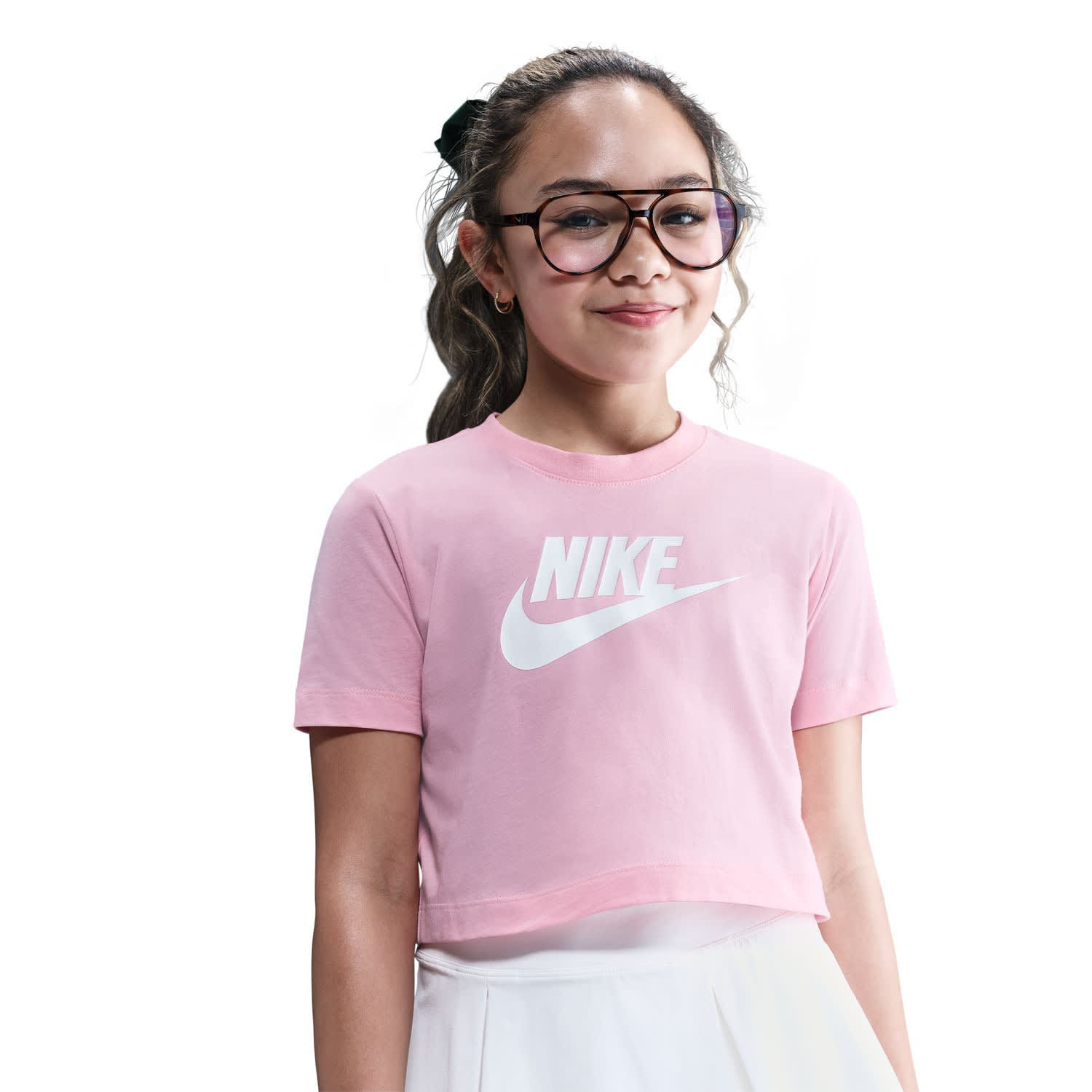 Nike Girls Futura Crop Tee
