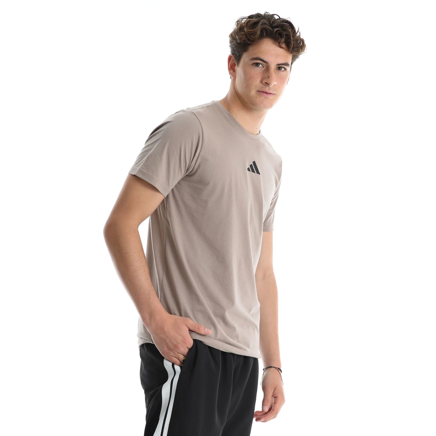adidas Men&#039;s Training Essential Poly-Cotton Tee, product, variation 3