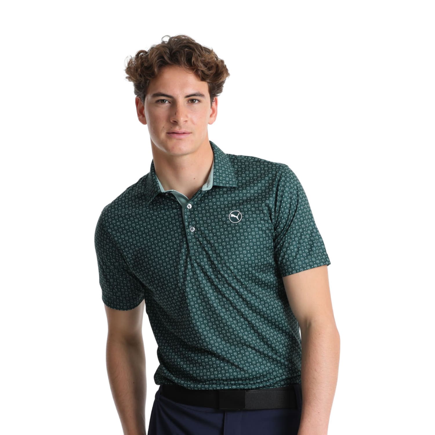 Puma Men's Golf Pure 2.0 Circle Cat Polo
