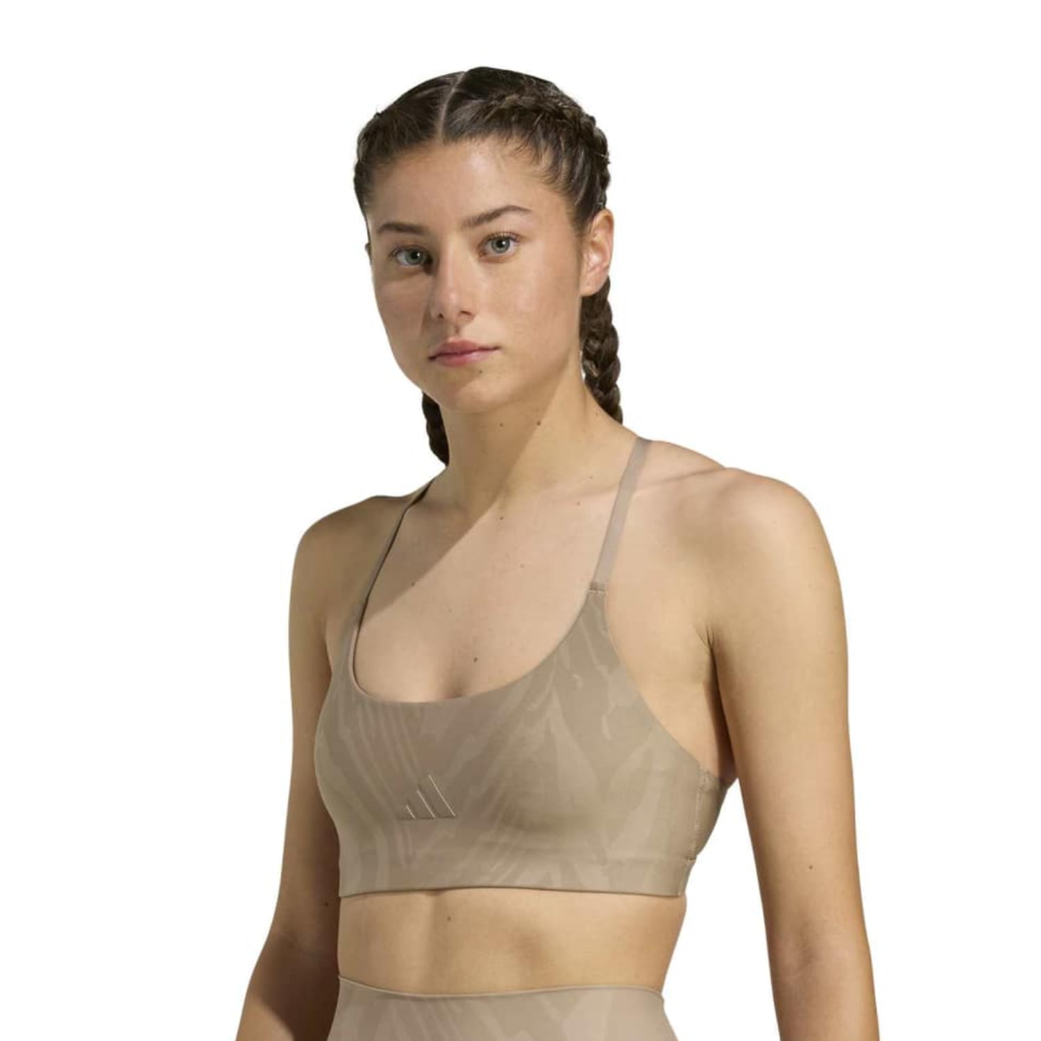 adidas Women's Light Support All Over Printed Gym Crop
