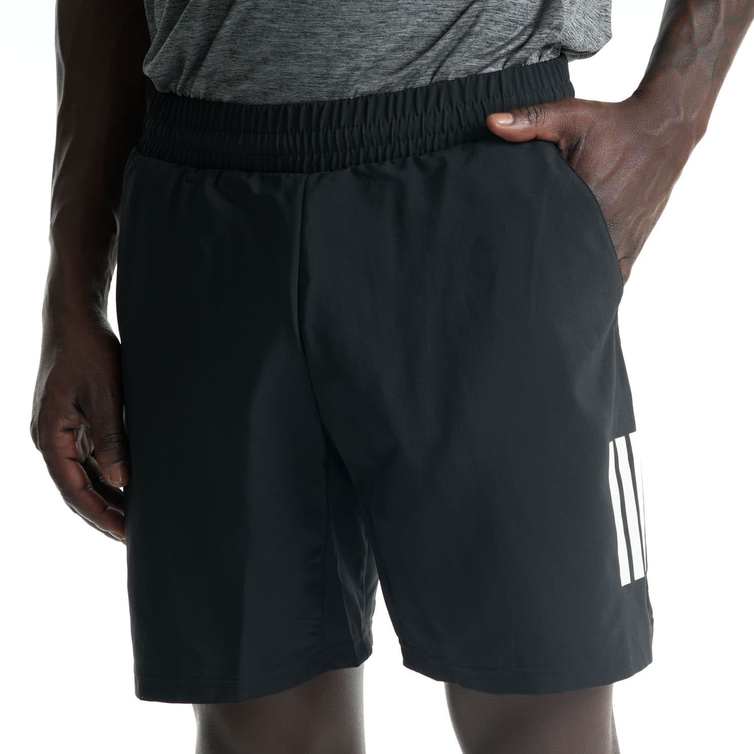 adidas Men&#039;s Club 3 Stripe Tennis Short, product, variation 7