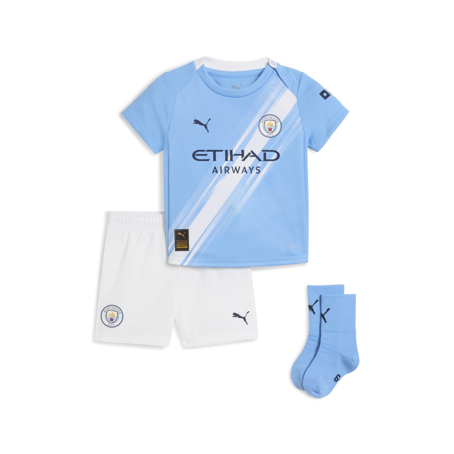 Manchester City Baby Home 25/26 Soccer Kit