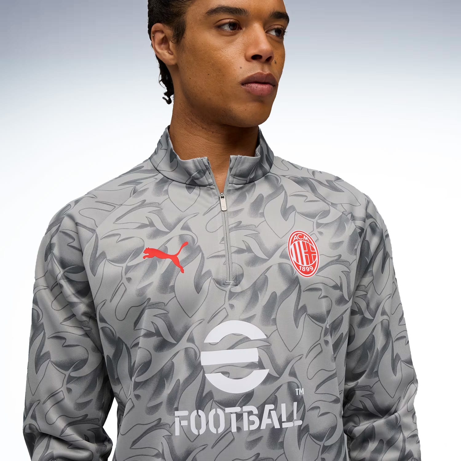 AC Milan Men&#039;s 25/26 Warm Up 1/4 Zip Top, product, variation 3