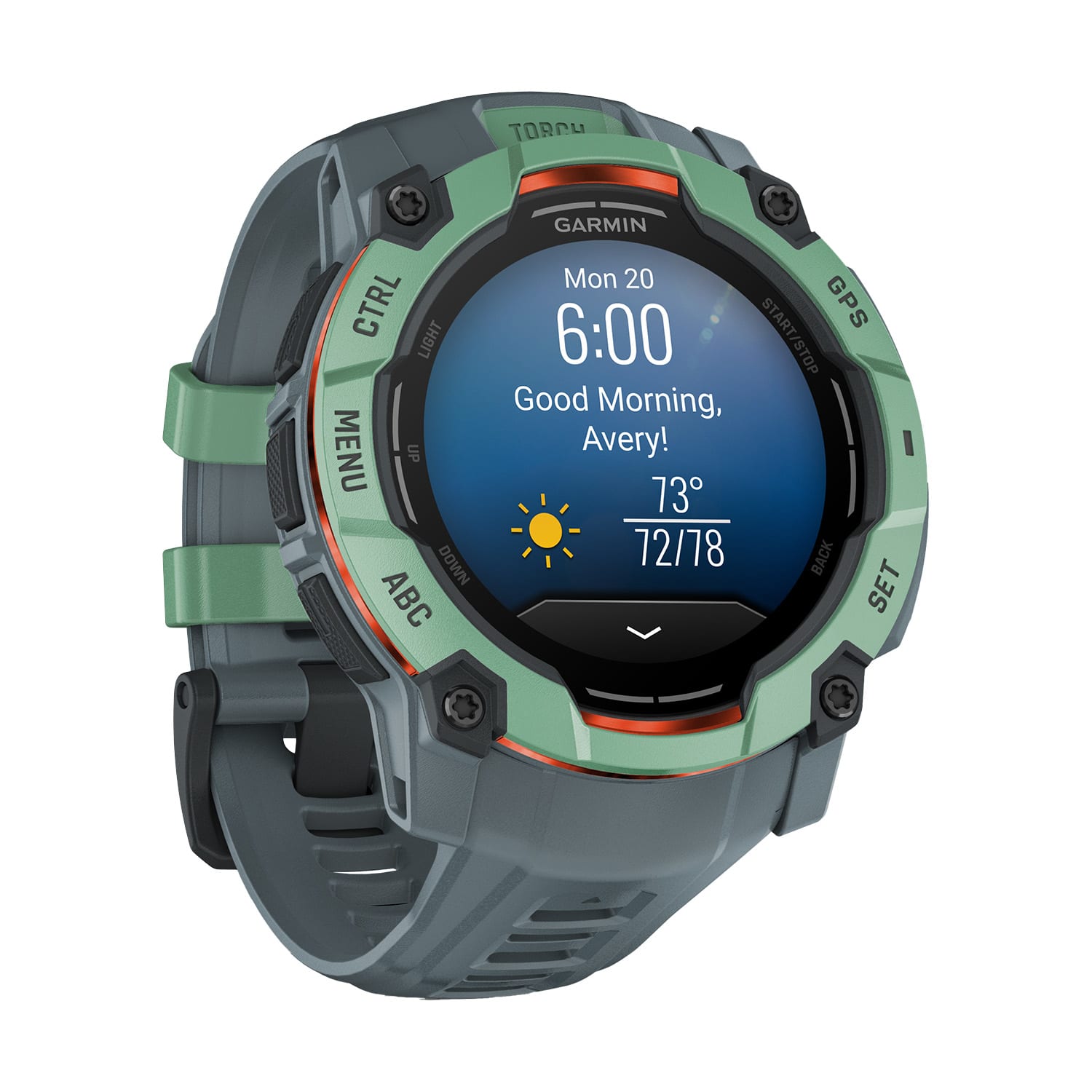 Garmin Instinct 3 50mm AMOLED Rugged GPS Smartwatch - Neotropic, product, variation 3