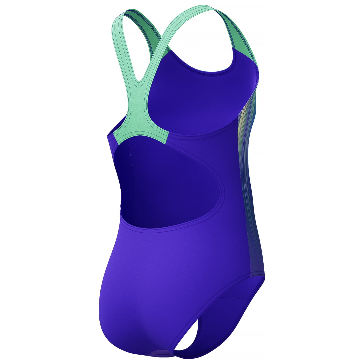 Speedo Girls Digi Placement Splashback 1 Piece Swimsuit, product, variation 5