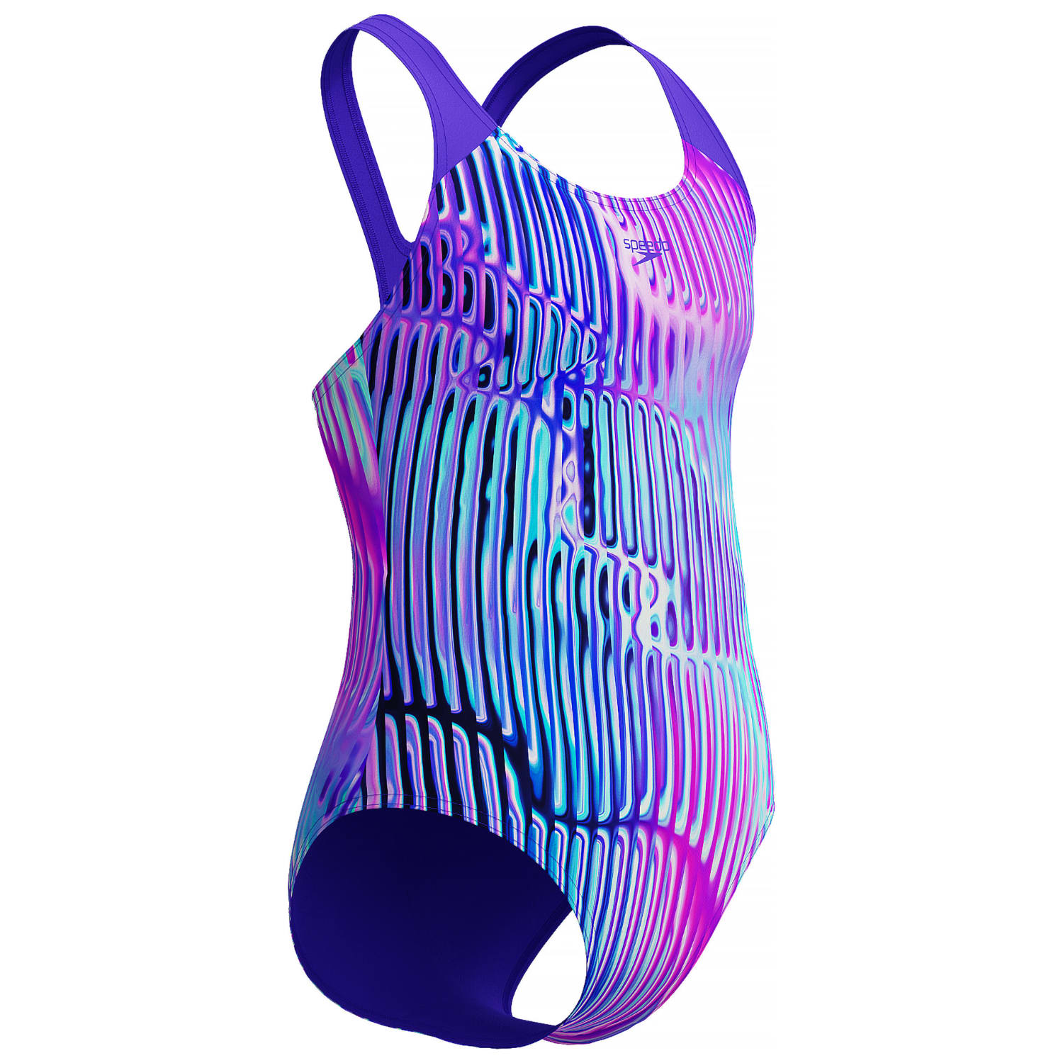 Speedo Girls Digi Placement Splashback 1 Piece Swimsuit, product, variation 3