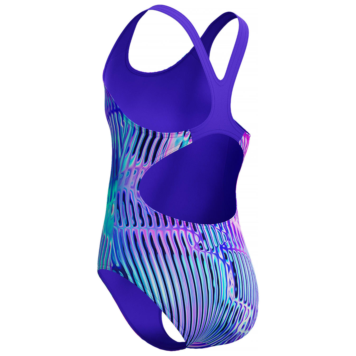 Speedo Girls Digi Placement Splashback 1 Piece Swimsuit, product, variation 8