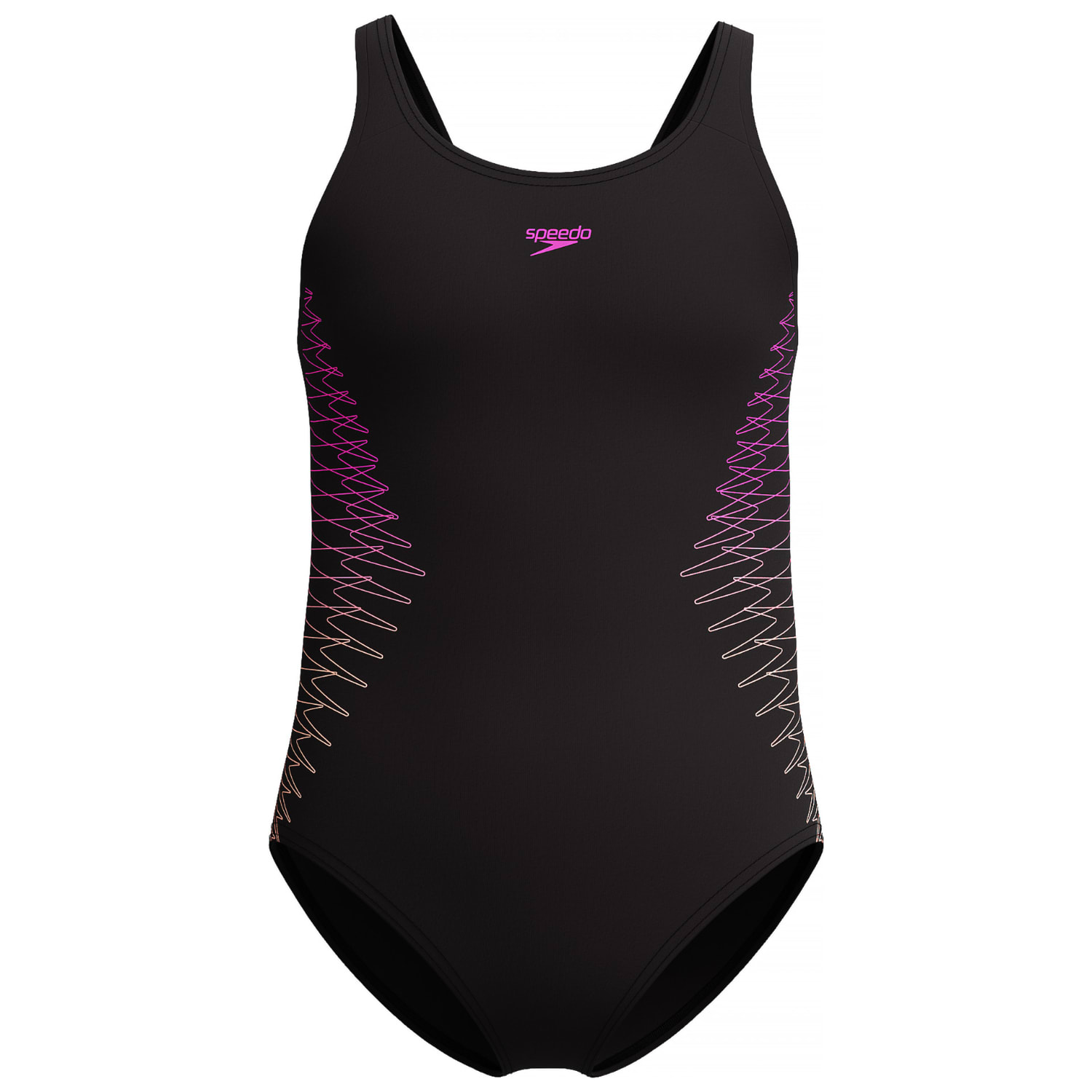 Speedo Girls Placement Muscleback 1 Piece Swimsuit