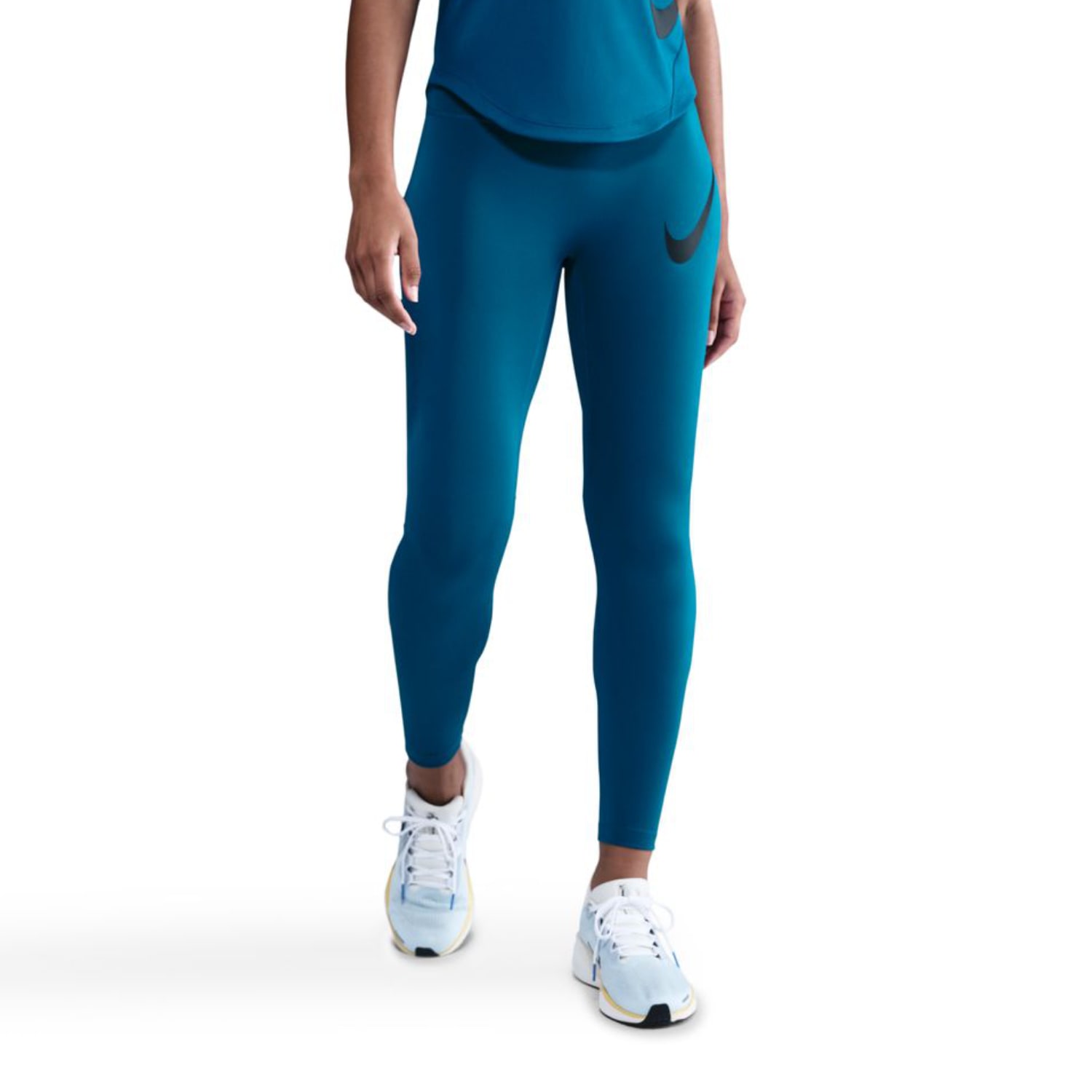 Nike Women's Tempo Swoosh Hybrid High Rise Running 7/8 Tight