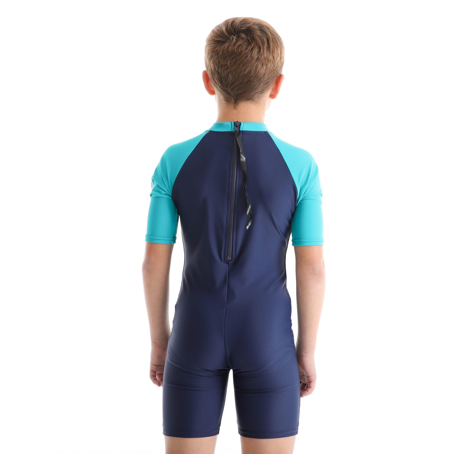 Second Skins Boys Wave Rider Short Sleeve Sunsuit, product, variation 4
