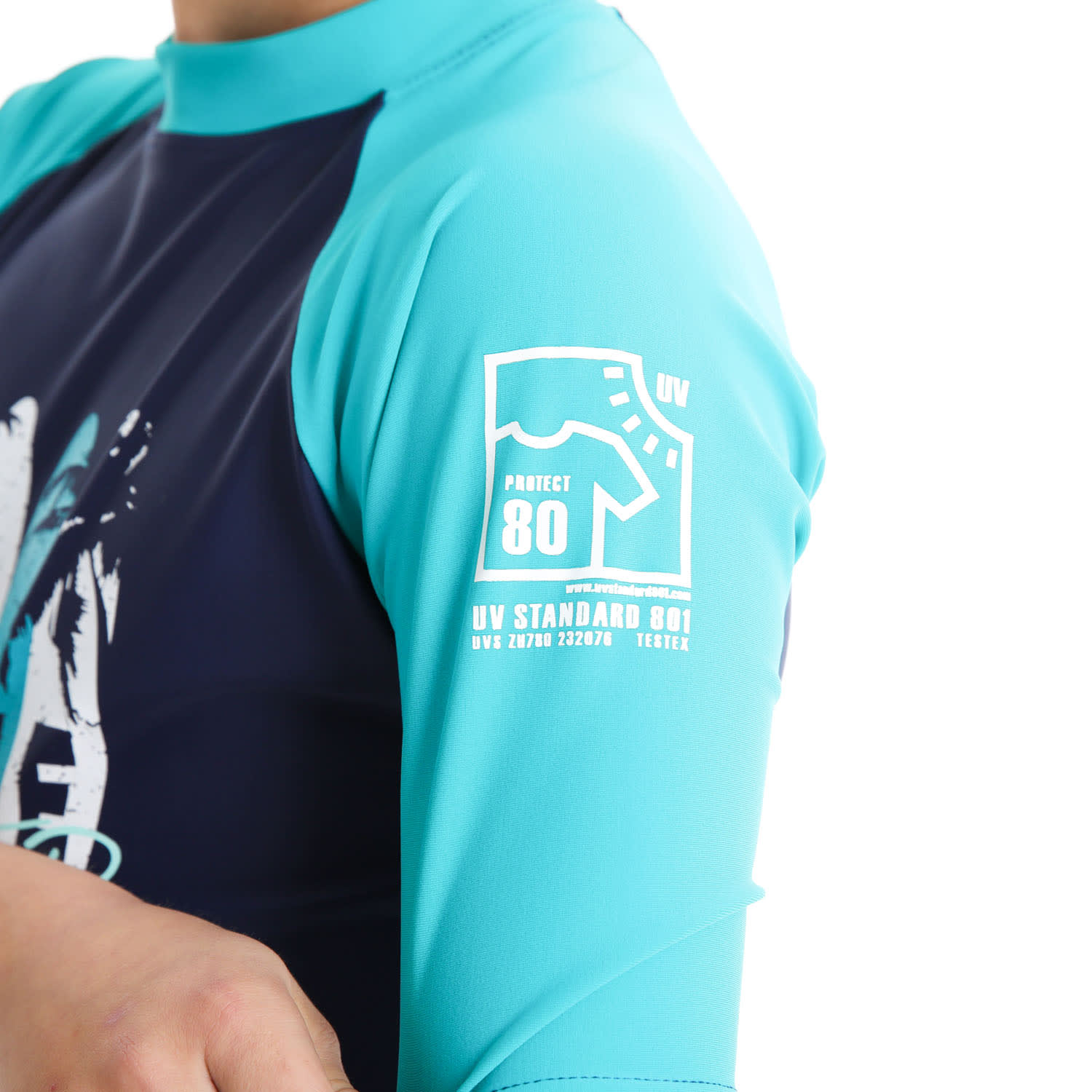 Second Skins Boys Wave Rider Short Sleeve Sunsuit, product, variation 6