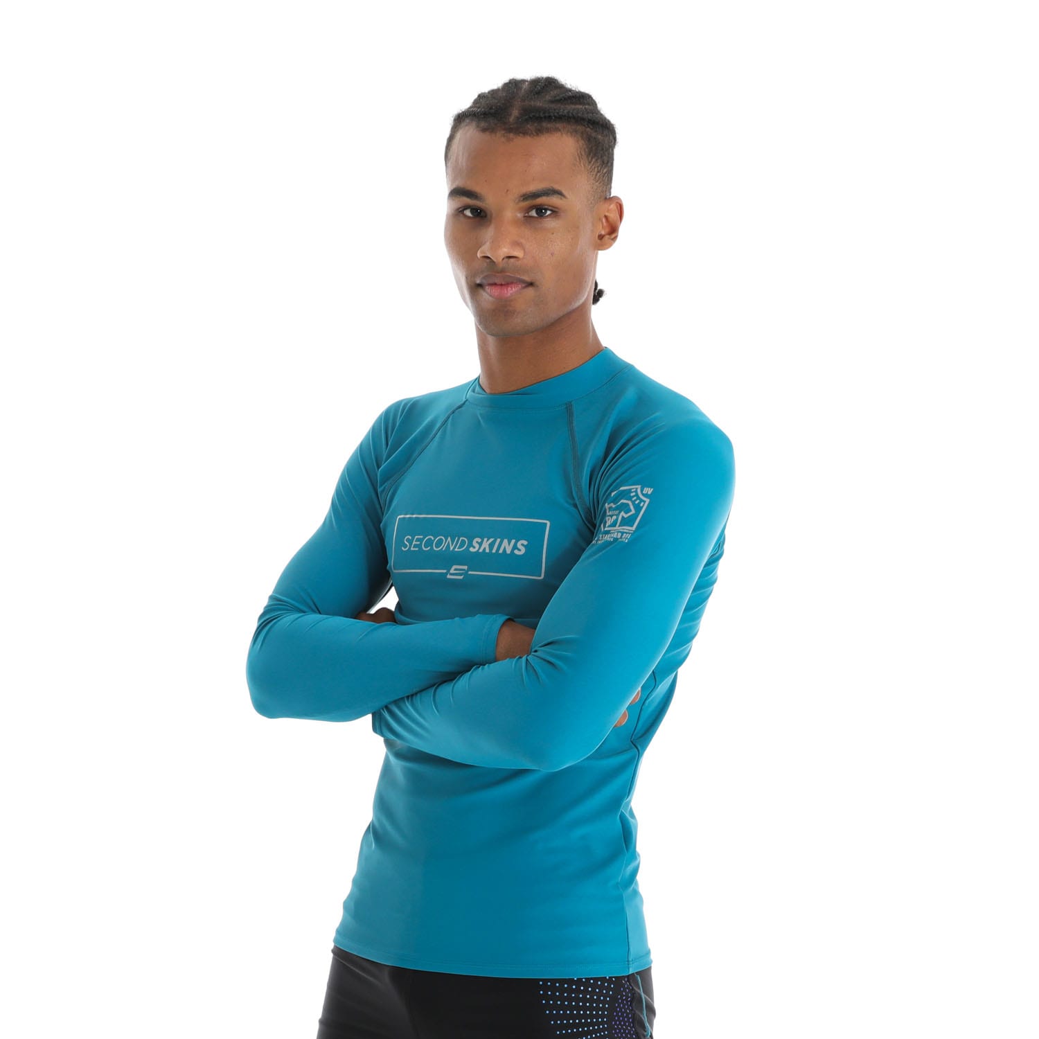 Second Skins Men&#039;s Flash Logo Long Sleeve Rashvest, product, variation 3