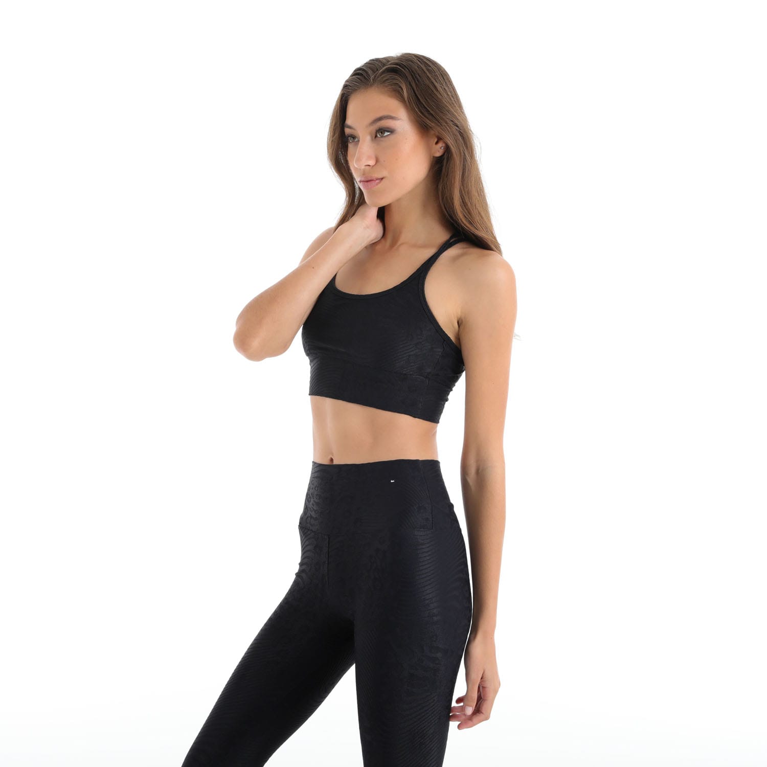 OTG Women&#039;s Texture Animal Gym Crop Top, product, variation 5