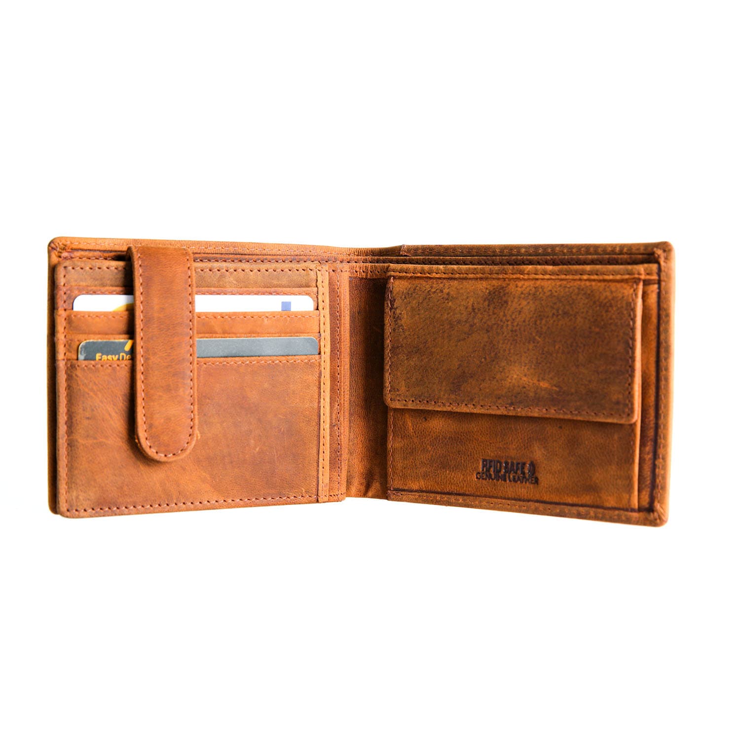 Bossi Boabab Leather Executive Billfold Goat Oily Hunter - Reddish Tan, product, variation 3