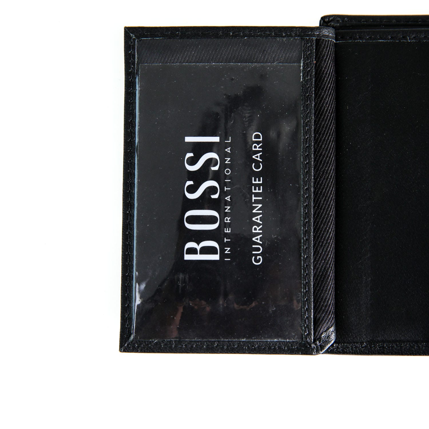 Bossi Mopane Mens Leather Medium Cardholder Wallet - Black, product, variation 5