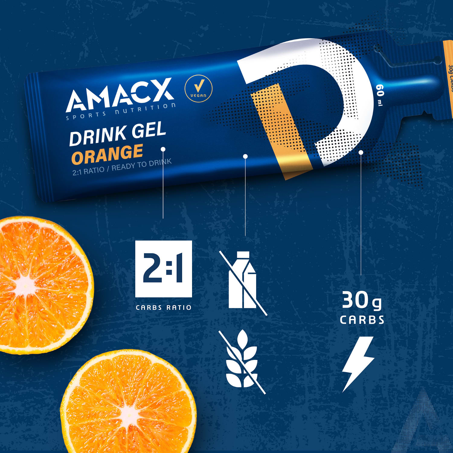 AMACX Drink Gel 60ml - Orange, product, variation 2