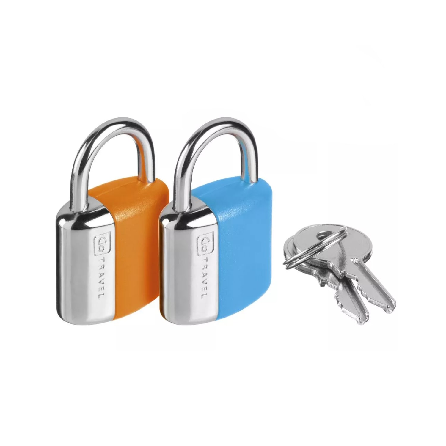 Go Travel Mini Key Twin Padlocks Blue/Orange