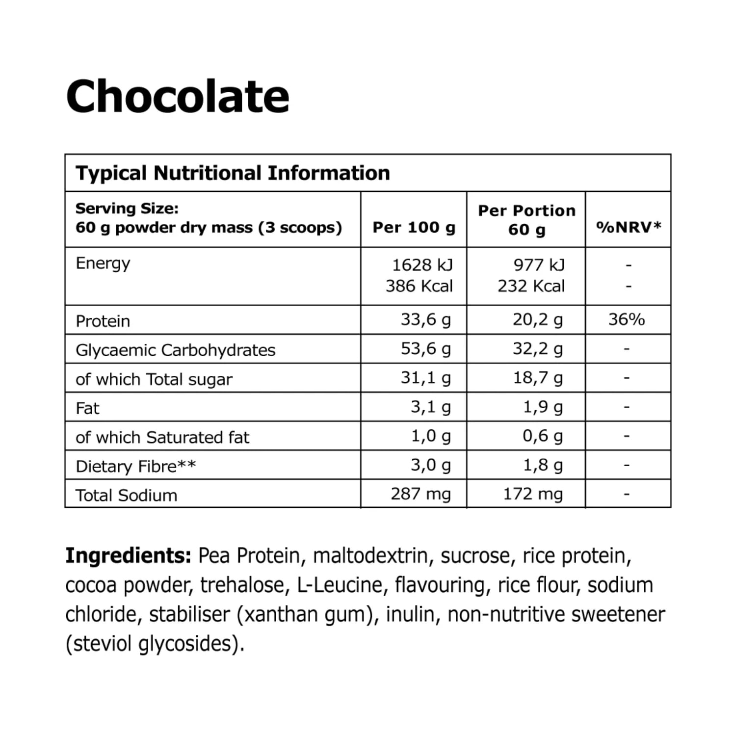 32Gi Recover Protein Sports Drink Tub 720g, product, variation 2