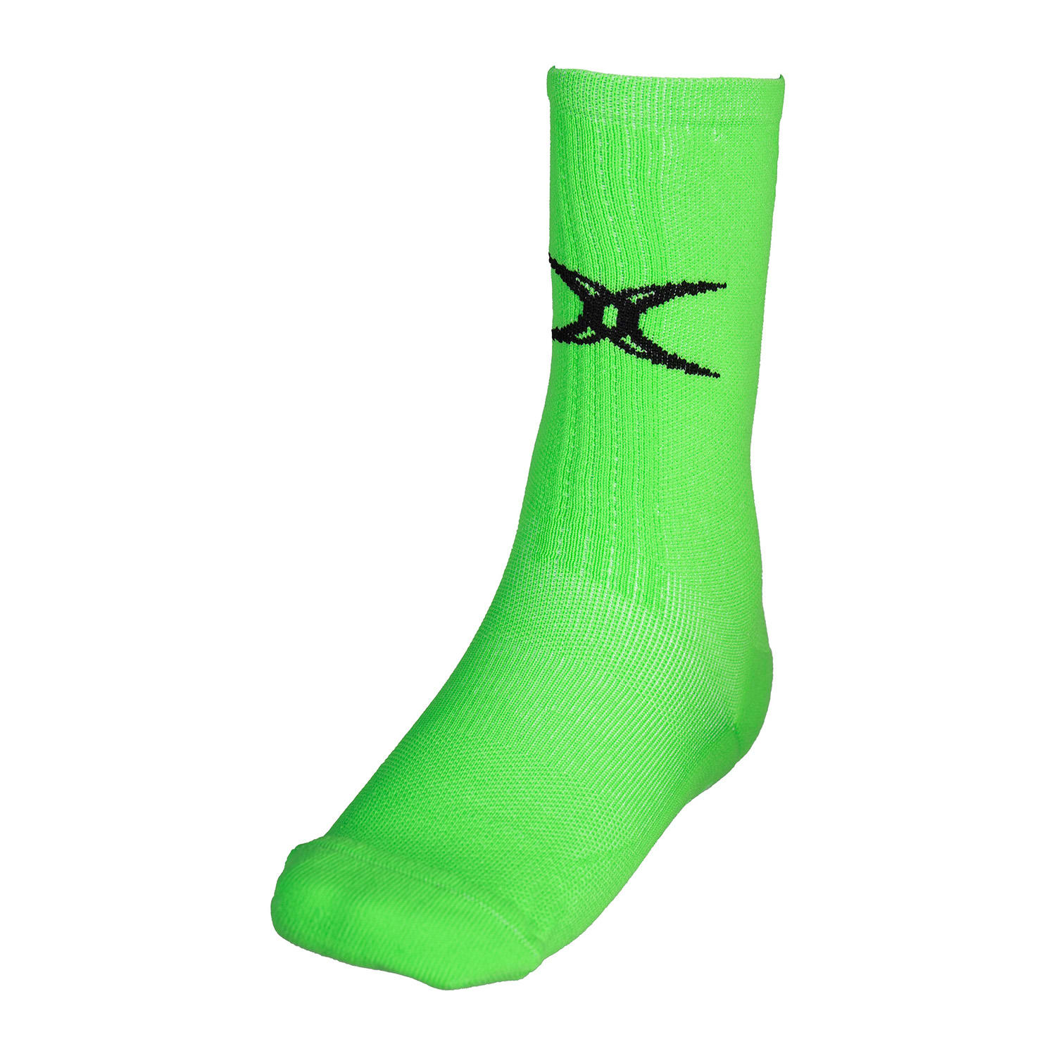 X Lime Green Grip Socks