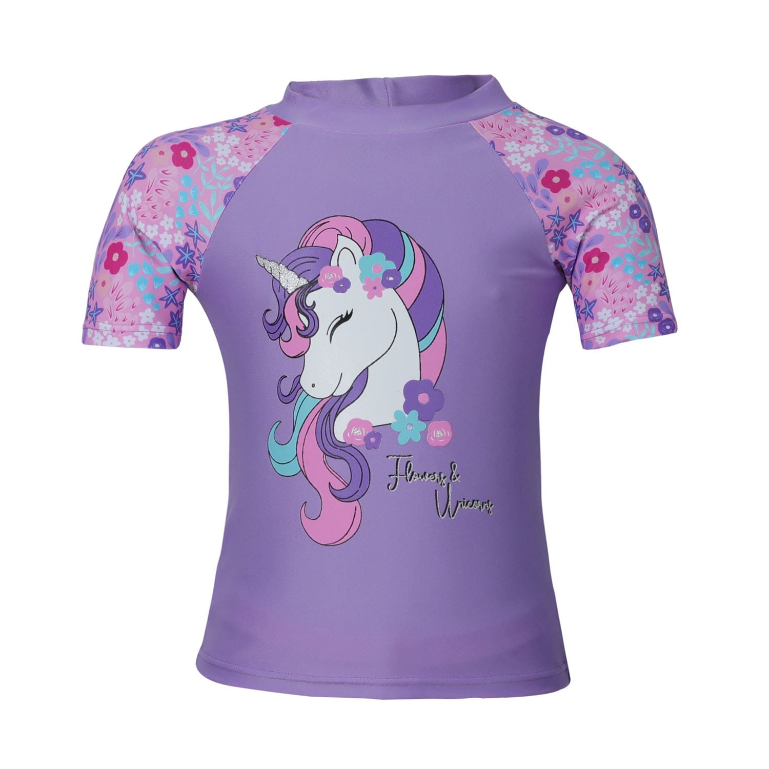 Girls Unicorn SS Rashvest Set, product, variation 2