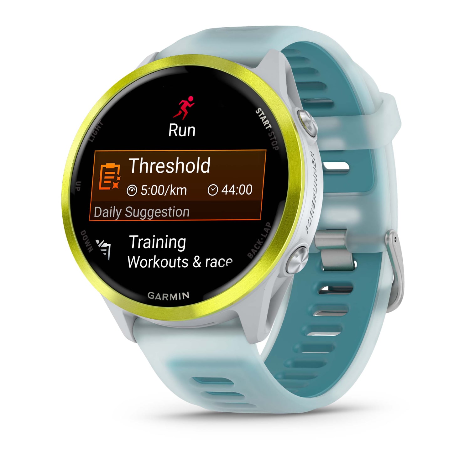 Garmin Forerunner 570 47mm Advanced GPS Running Smartwatch - Amp Yellow/Whitestone