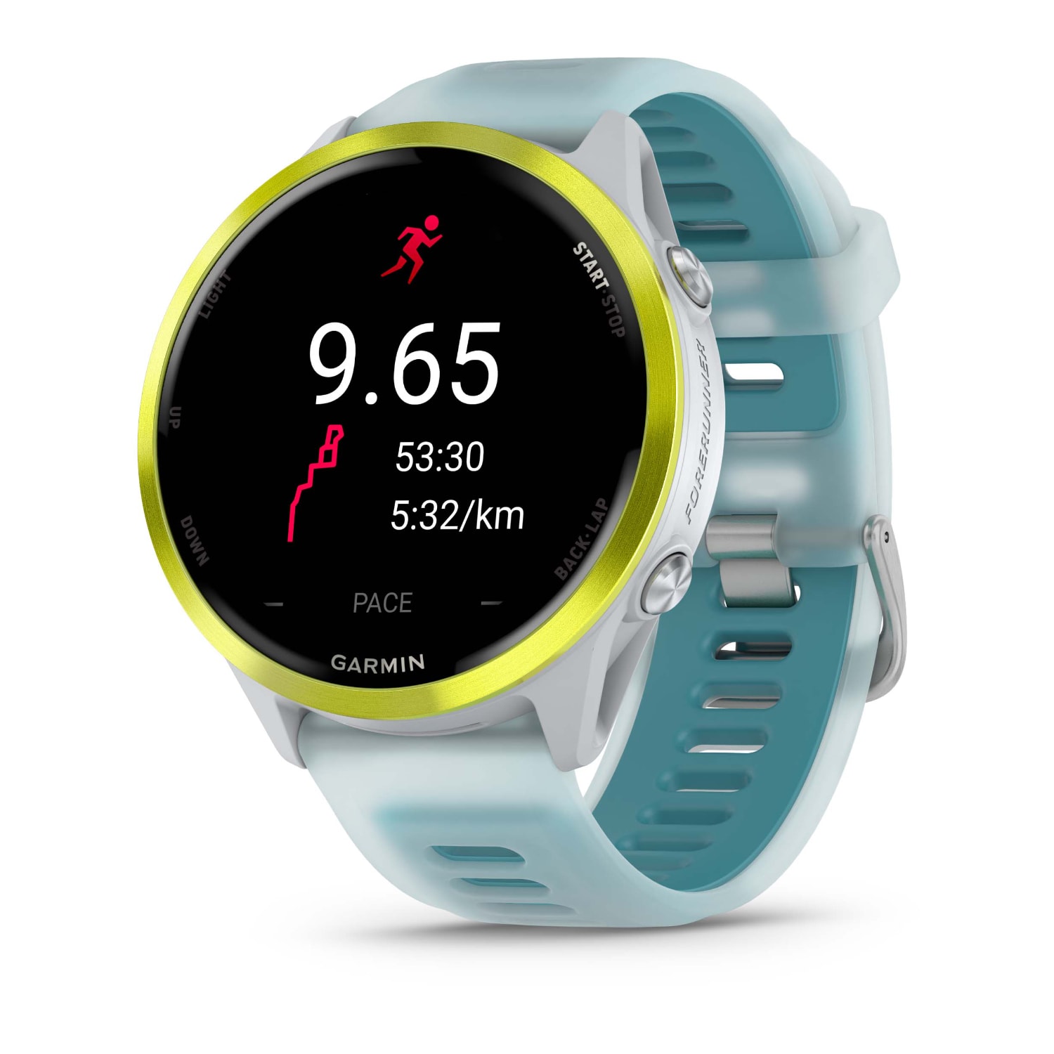 Garmin Forerunner 570 47mm Advanced GPS Running Smartwatch - Amp Yellow/Whitestone, product, variation 2