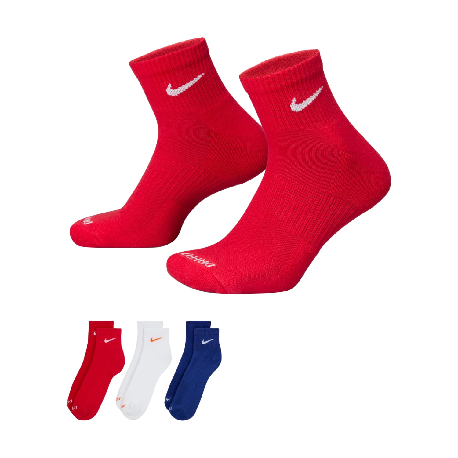 Nike Everyday Plus Cushioned Ankle 3 Pack