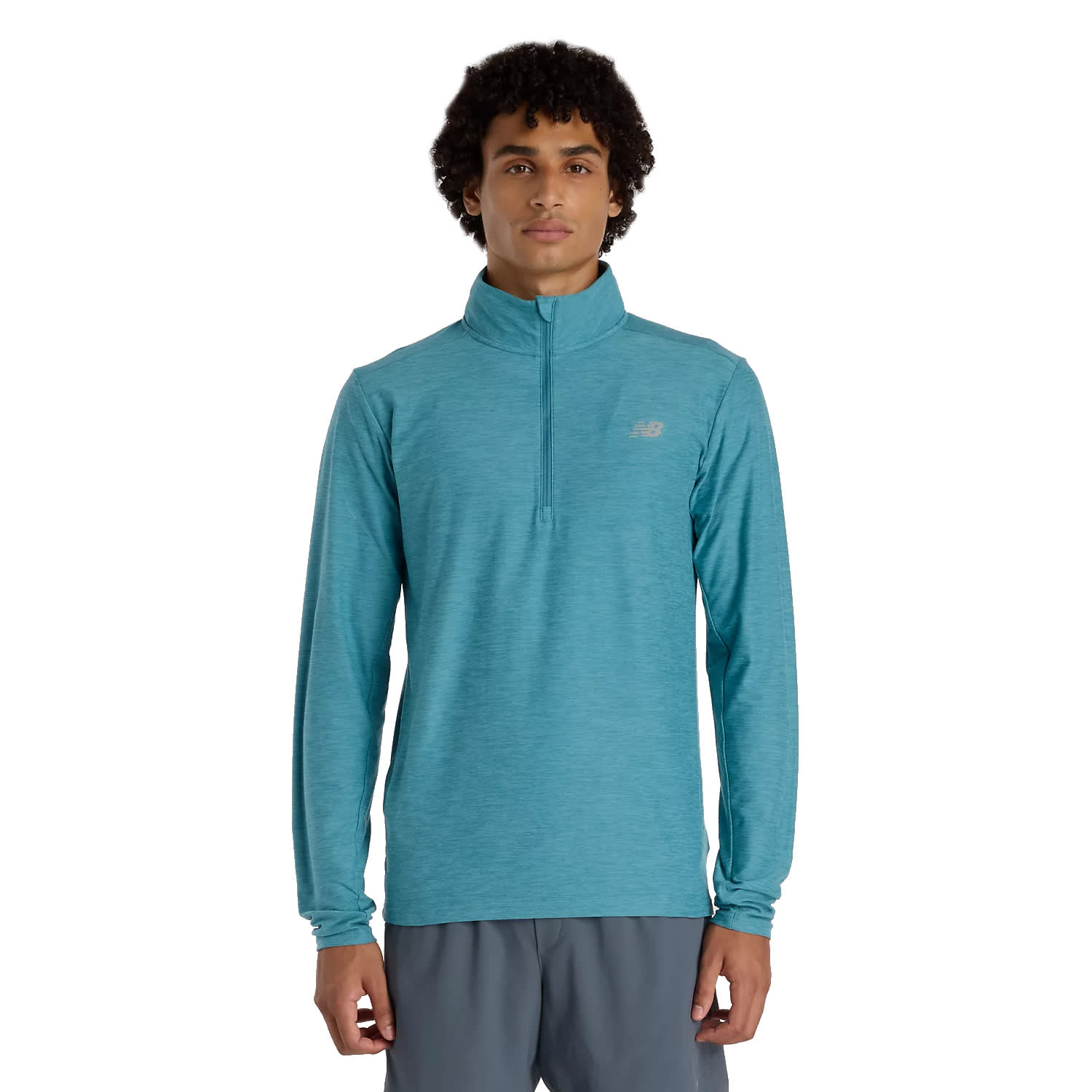 New Balance Men's Space Dye 1/4 Zip Top