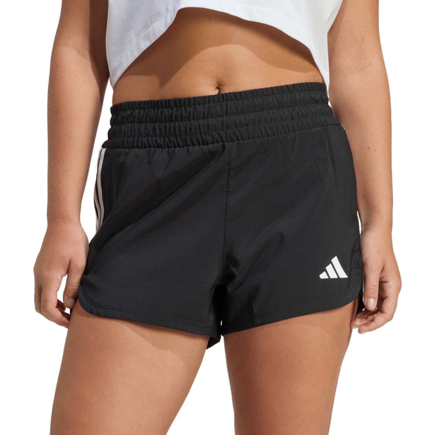 adidas Women's Pacer Woven High Rise Gym Short