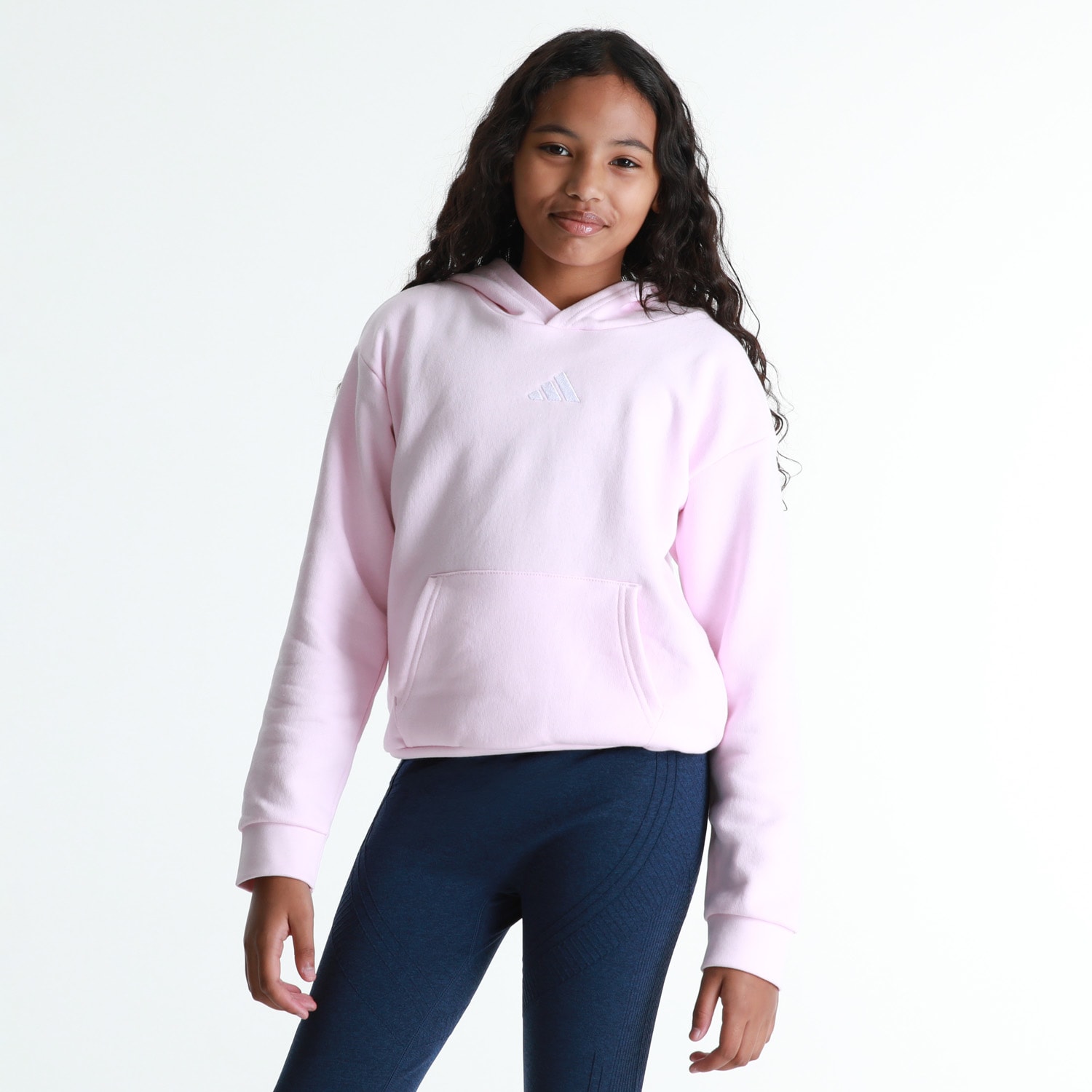 adidas Girls Small Logo Fleece hoodie