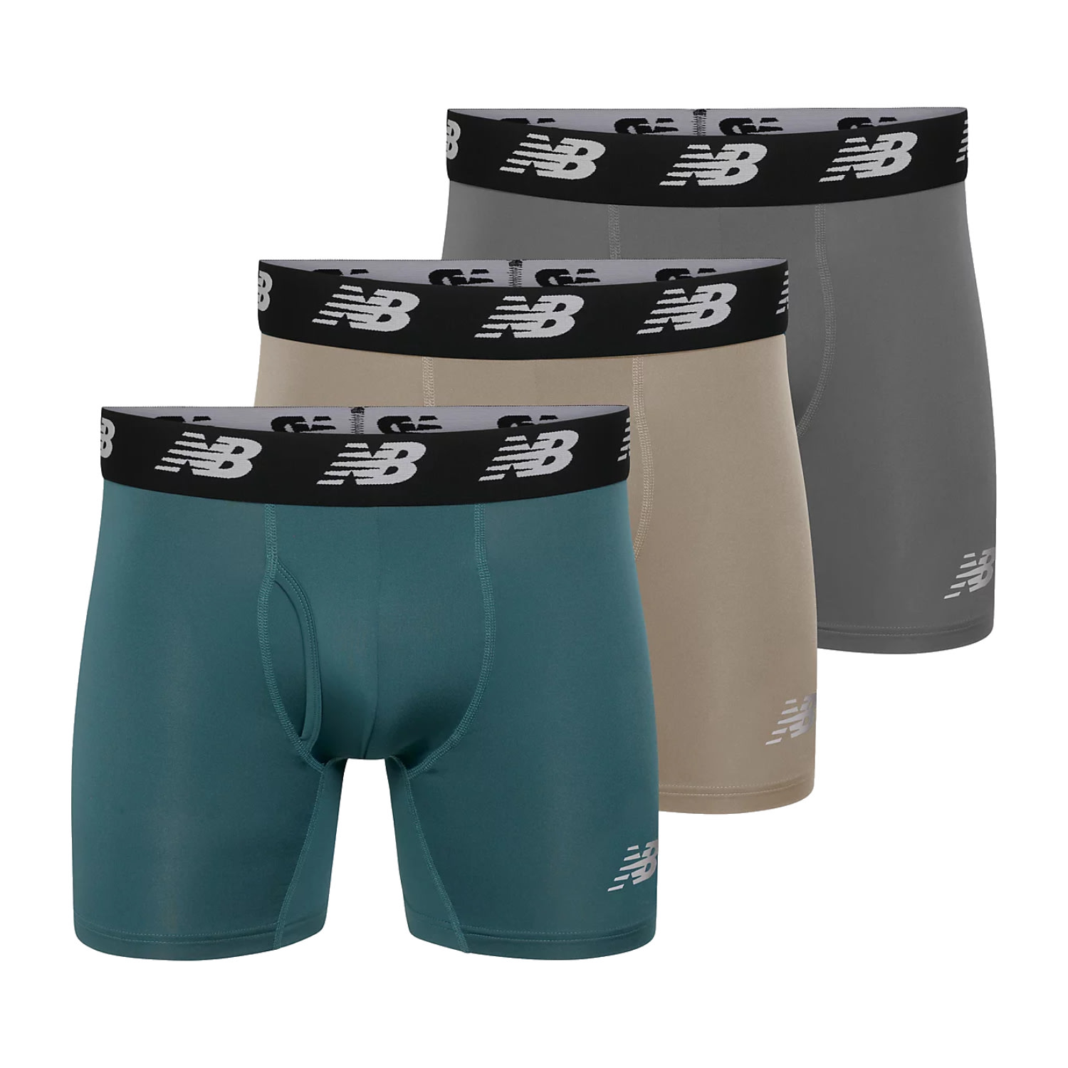 New Balance Men's Premium Performance 6'' Boxer 3 Pack