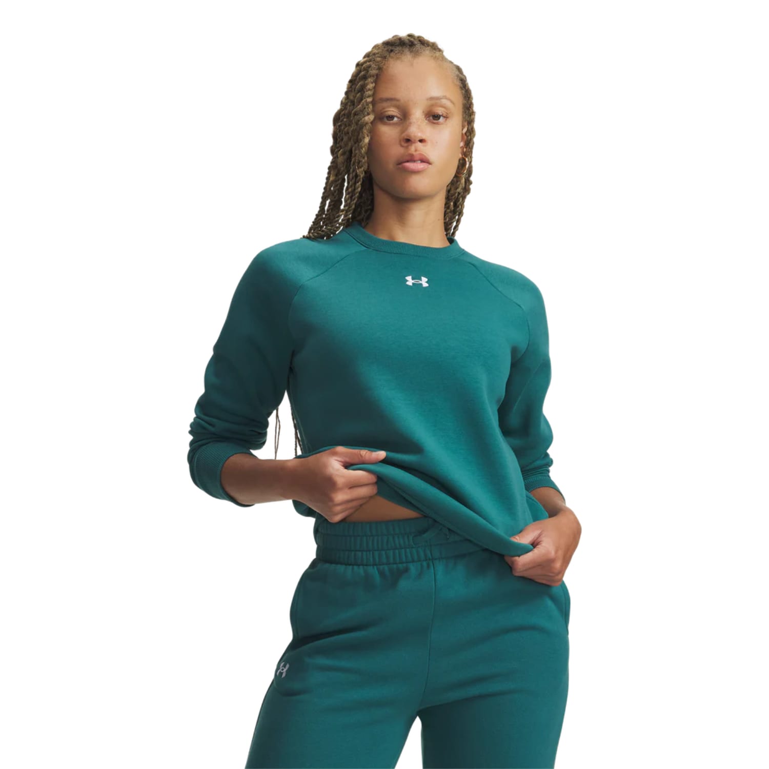 Under Armour Women's Rival Crew Fleece Top