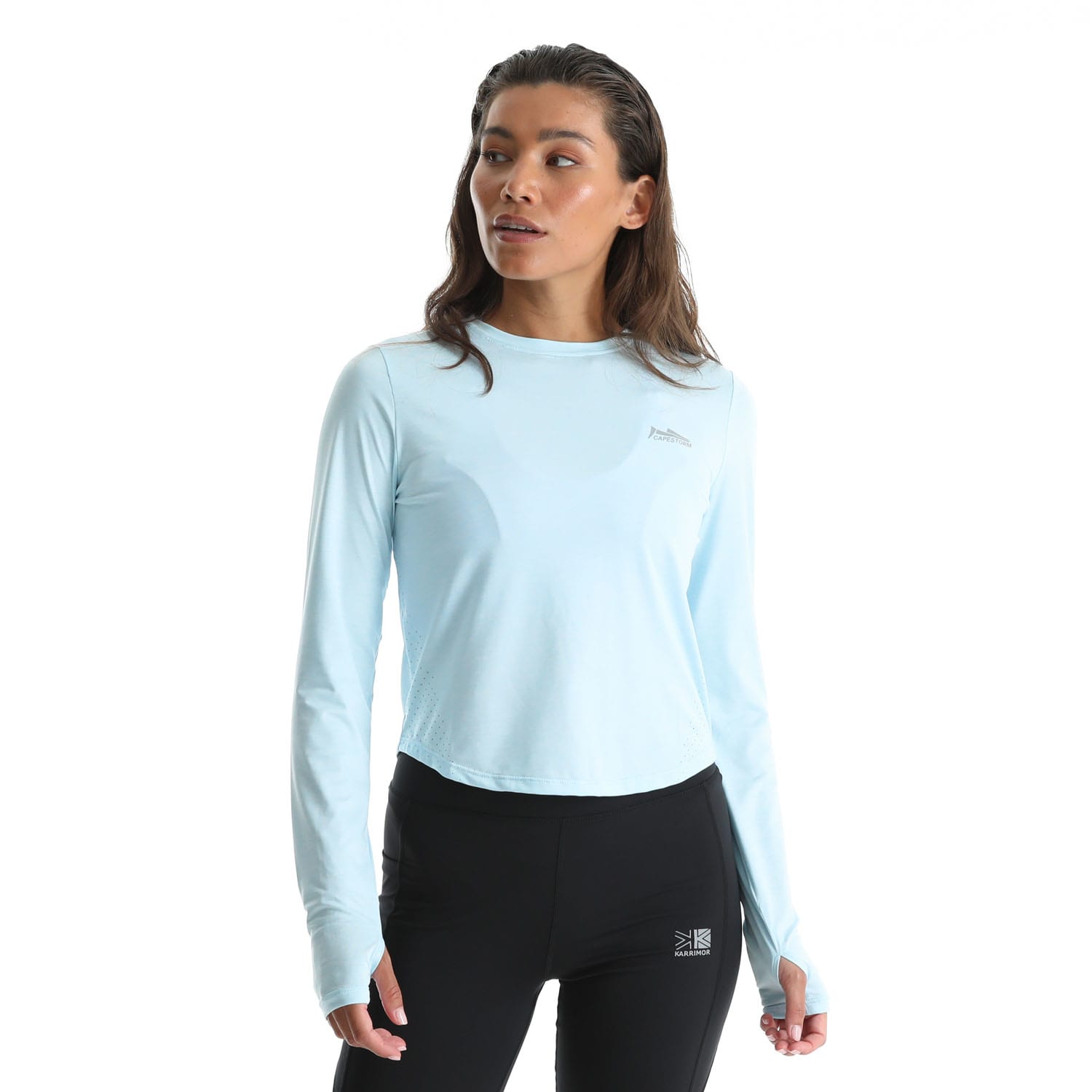Capestorm Women's Laser-Cut Running Long Sleeve