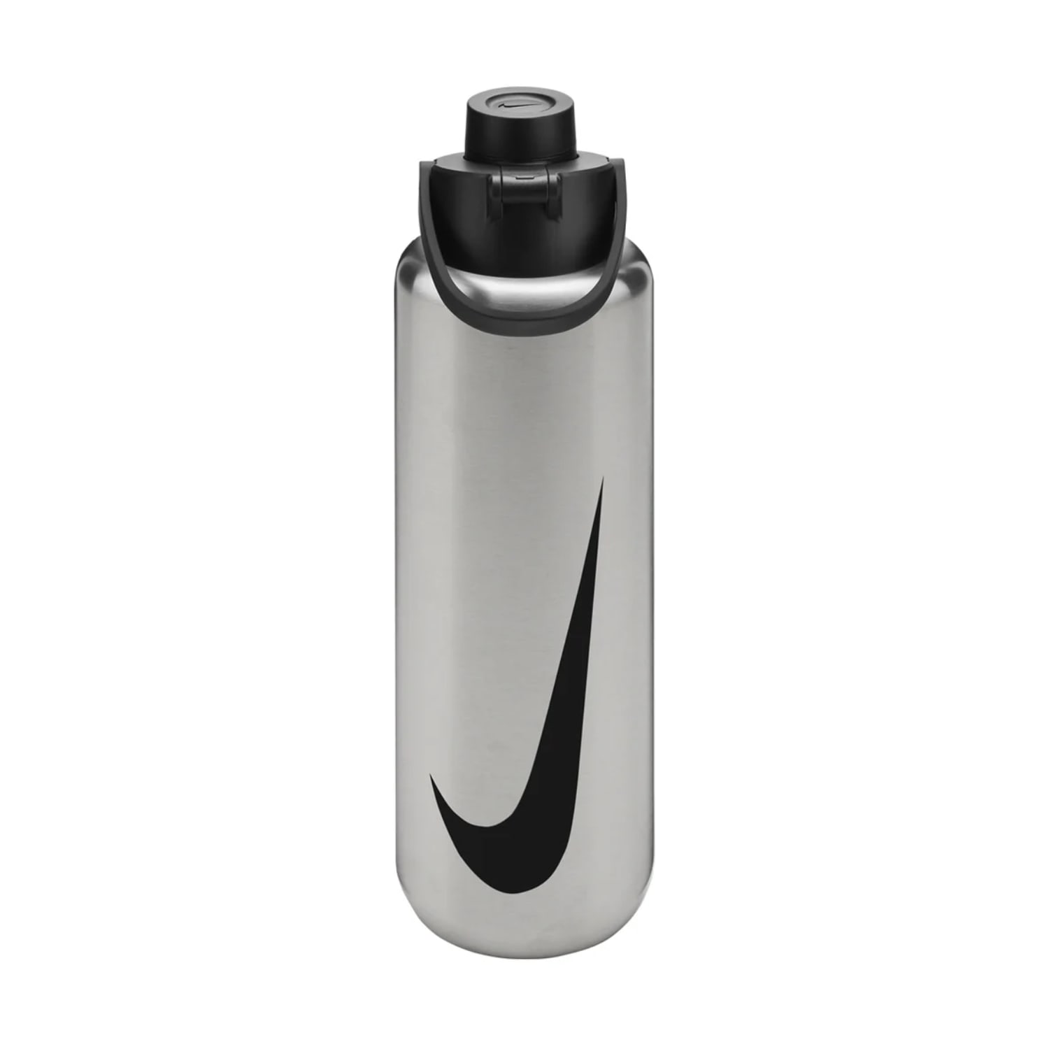 Nike SS Recharge Chug Bottle 32oz Refresh  - Brushed Stainless Steel/Black/Black