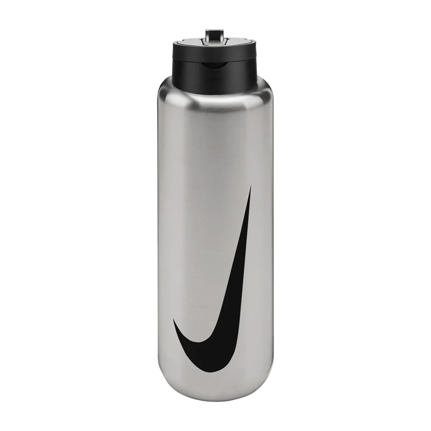 Nike SS Recharge Straw Bottle 32oz Refresh  - Brushed Stainless Steel/Black/Black