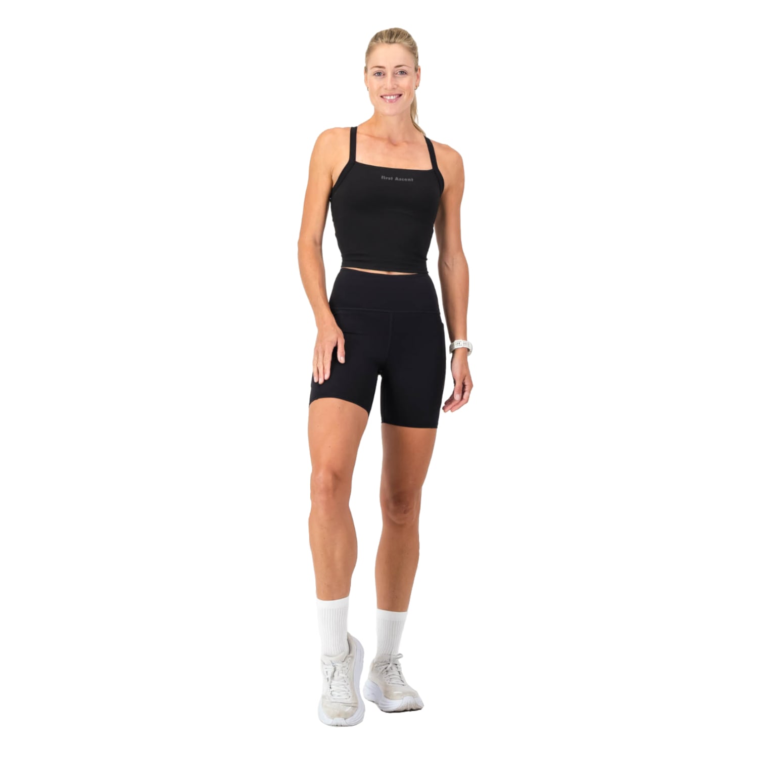 First Ascent Women&#039;s Strappy Corefit Supportive Crop, product, variation 2