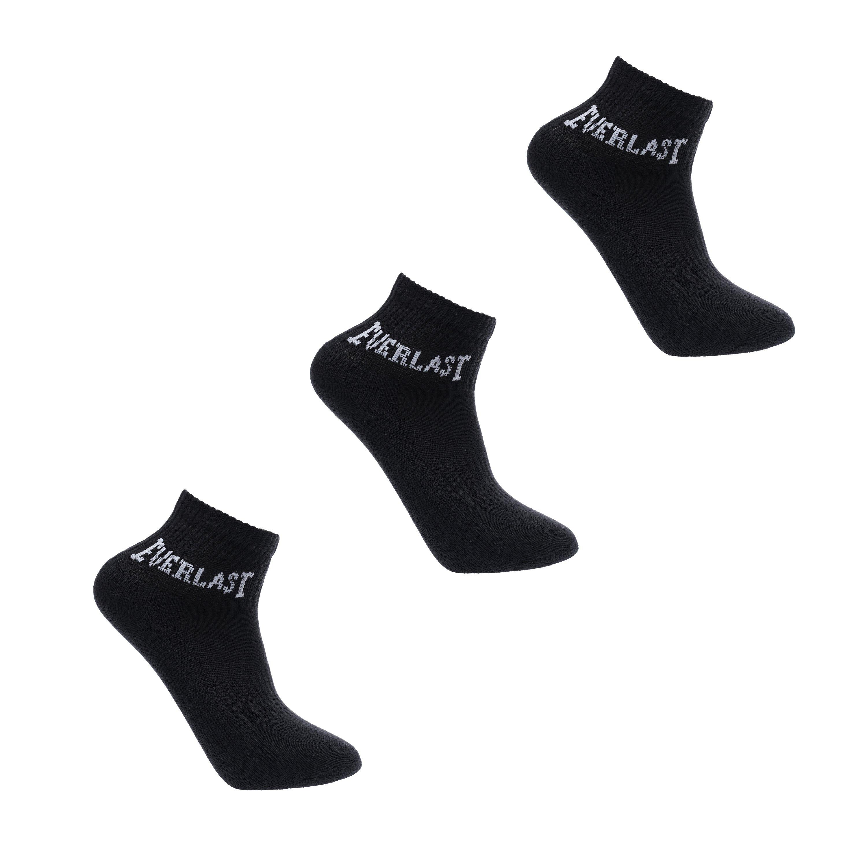 Everlast Jnr 3Pack Quarter Socks