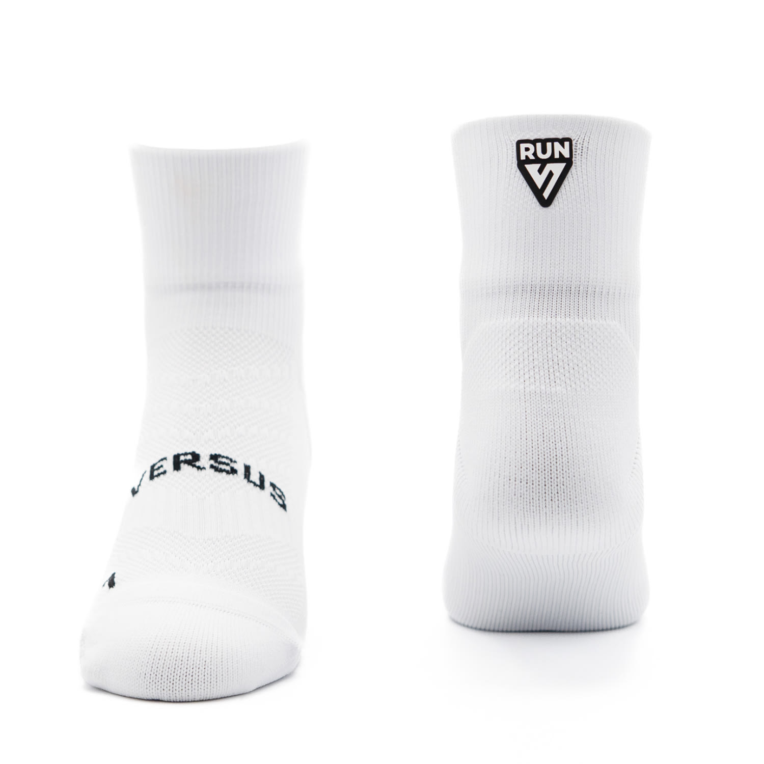 Versus White Running  Quarter Length Socks, product, variation 3