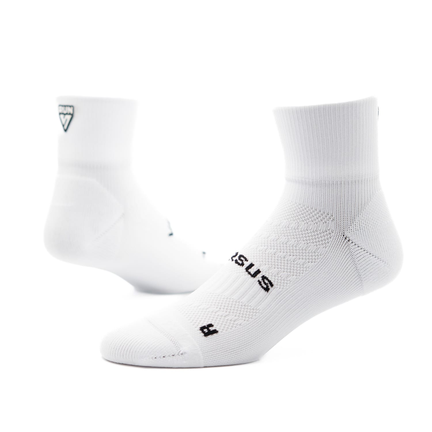 Versus White Running  Quarter Length Socks, product, variation 5