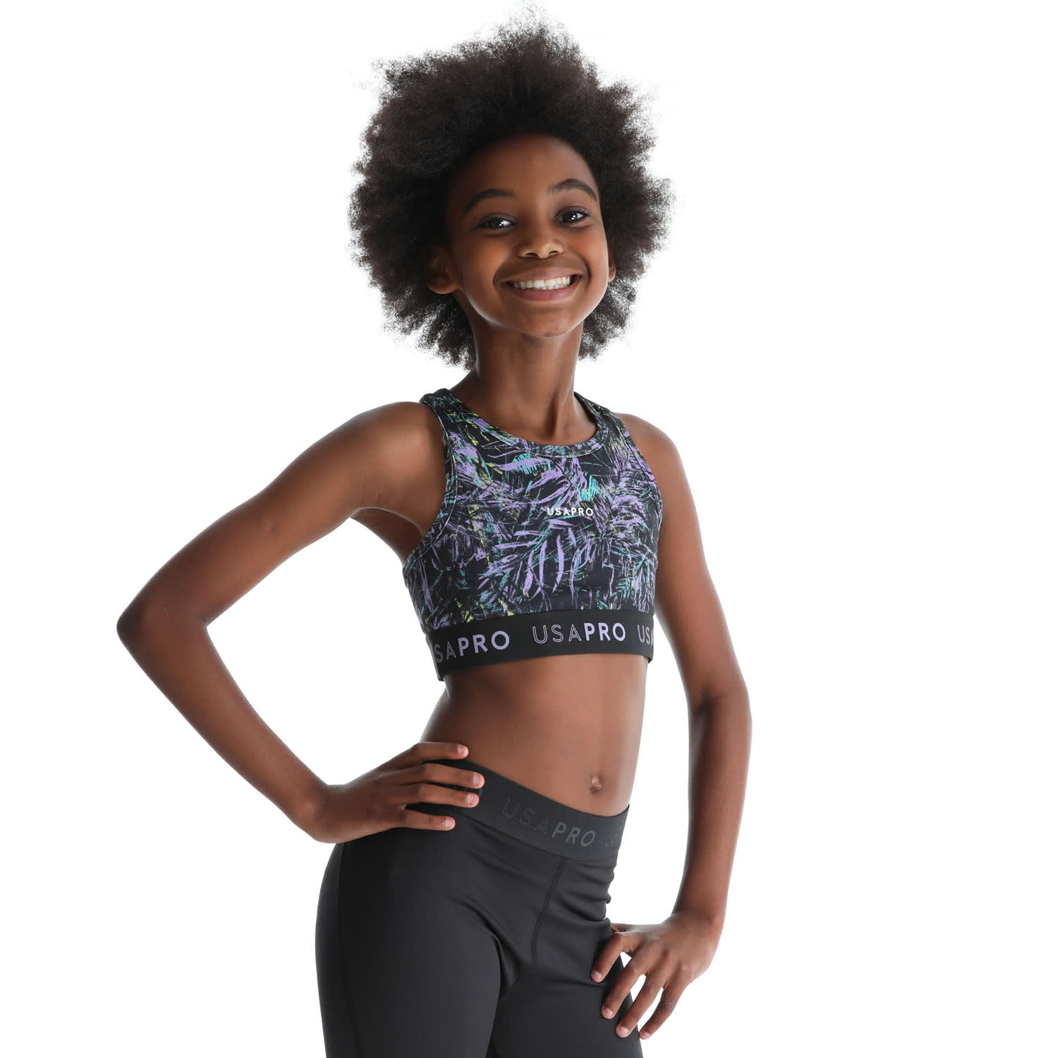 USA Pro Girls Crop Top, product, variation 3
