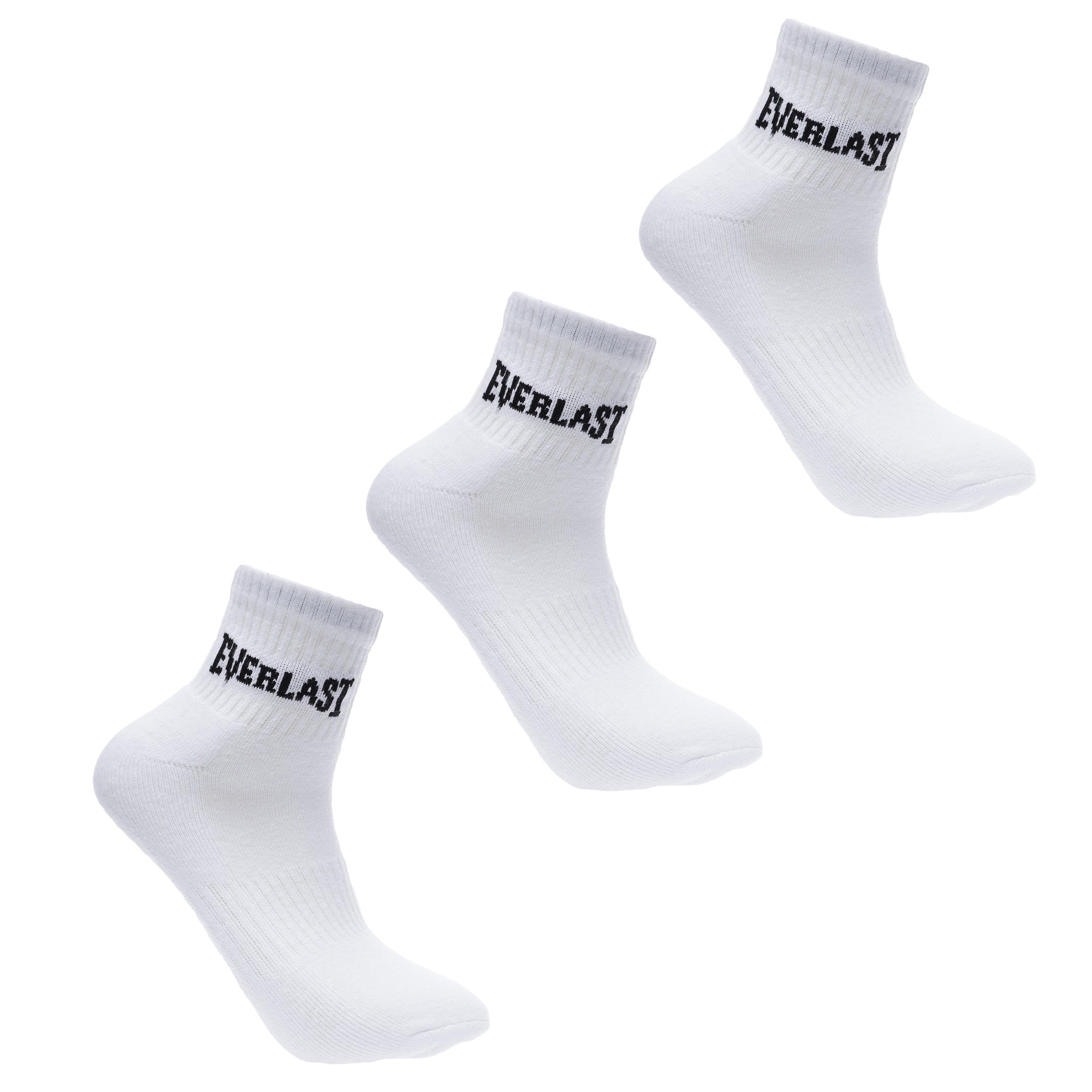 Everlast Womens 3Pack Quarter Socks