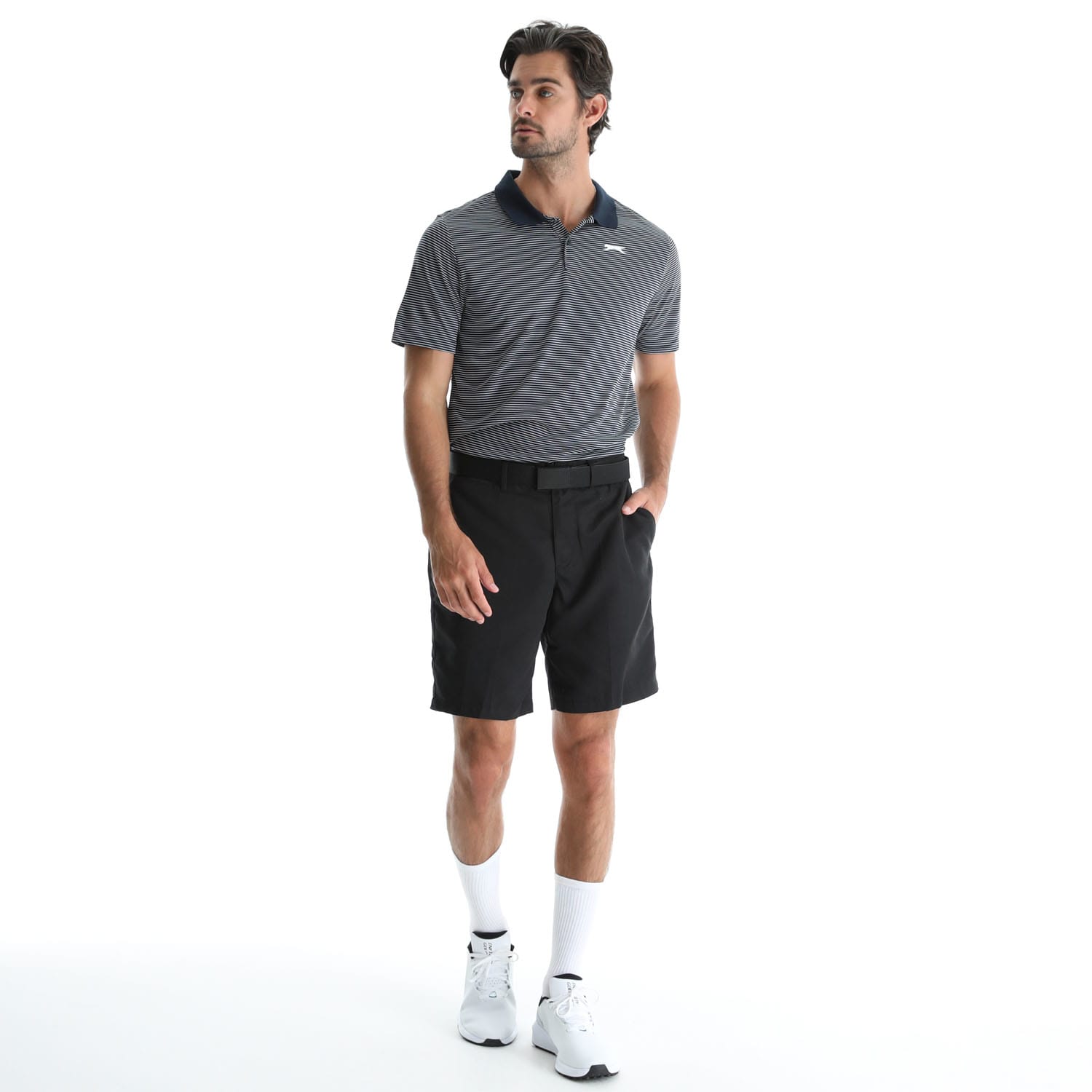 Slazenger Men&#039;s Golf Micro Stripe Polo, product, variation 6