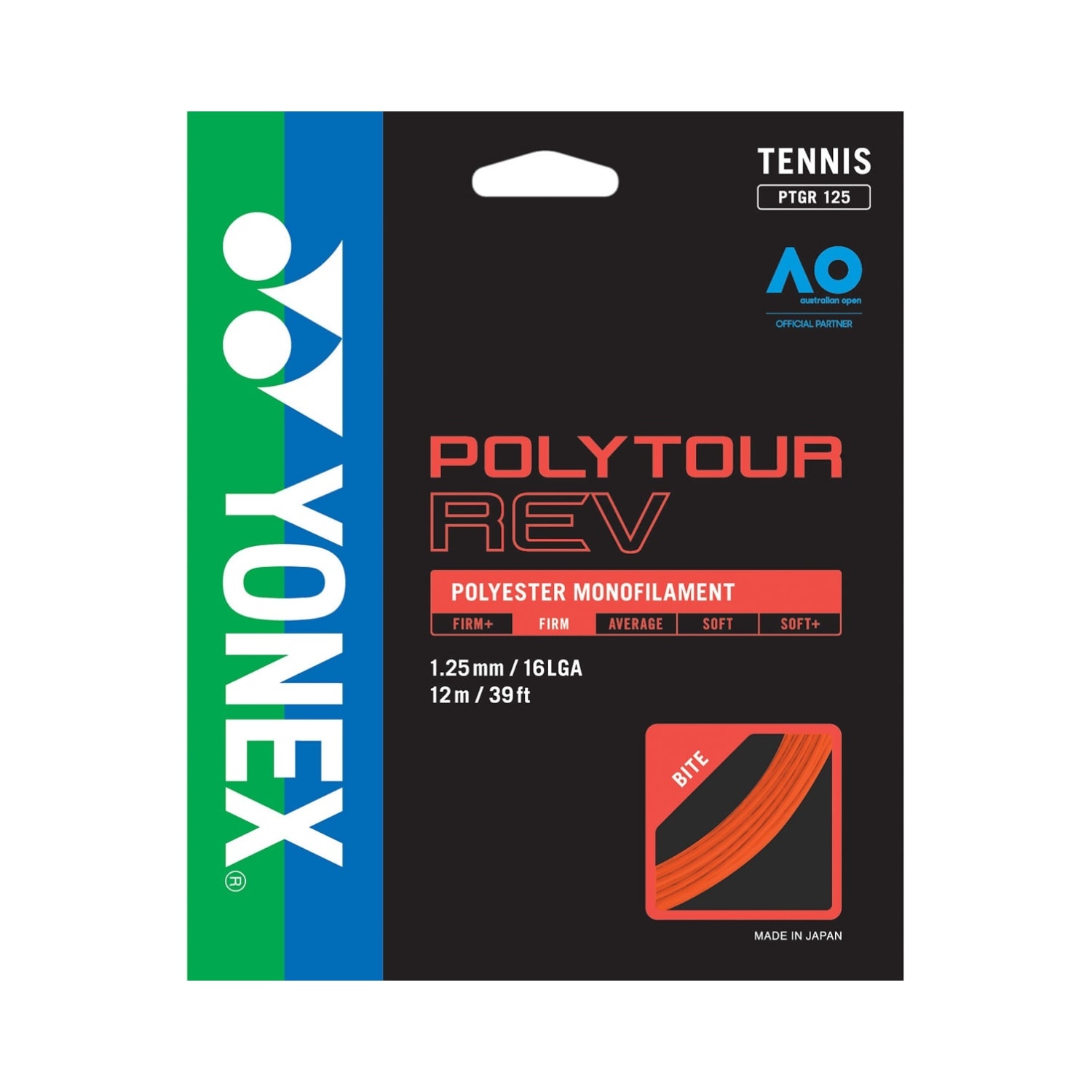 Yonex Polytour REV 1.25mm 16L Tennis String