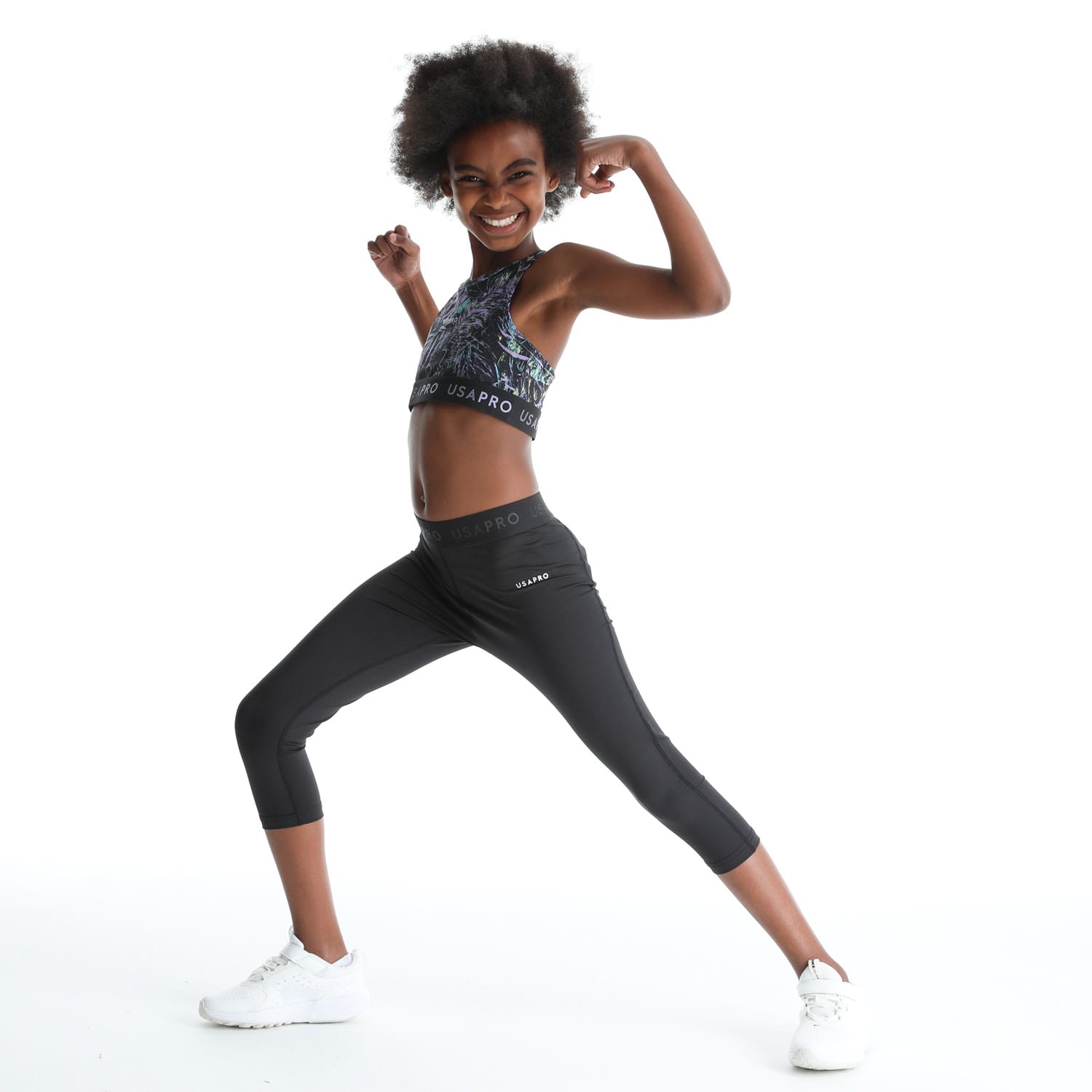 USA Pro Girls Capri Tight, product, variation 2