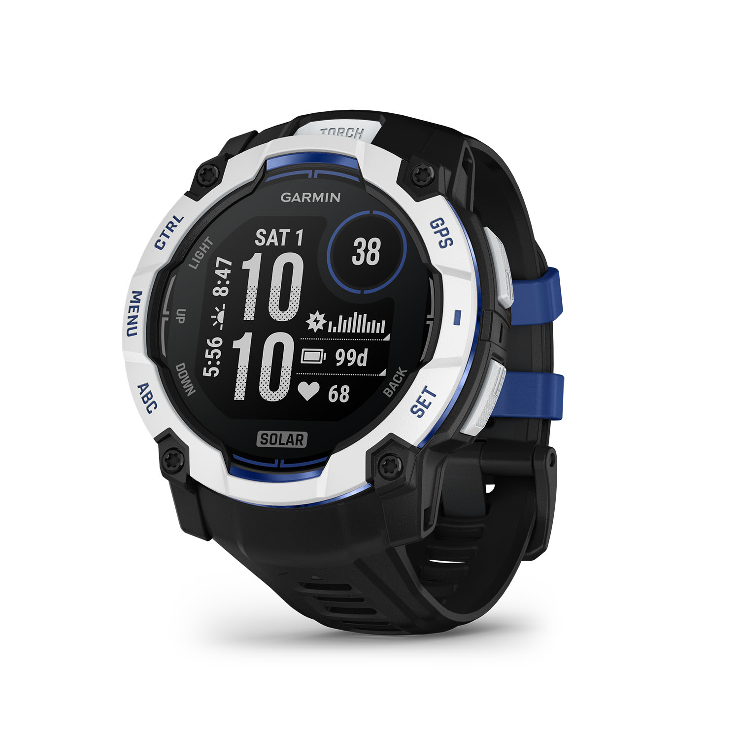 Garmin Instinct 3 50mm Solar - Whitestone/Black
