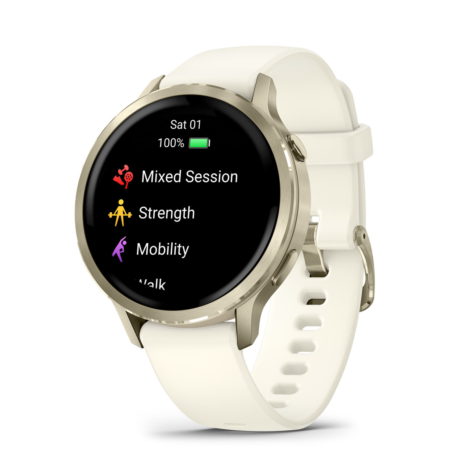 Garmin Venu 4 41mm Premium GPS Smartwatch  - Lunar Gold/Bone White
