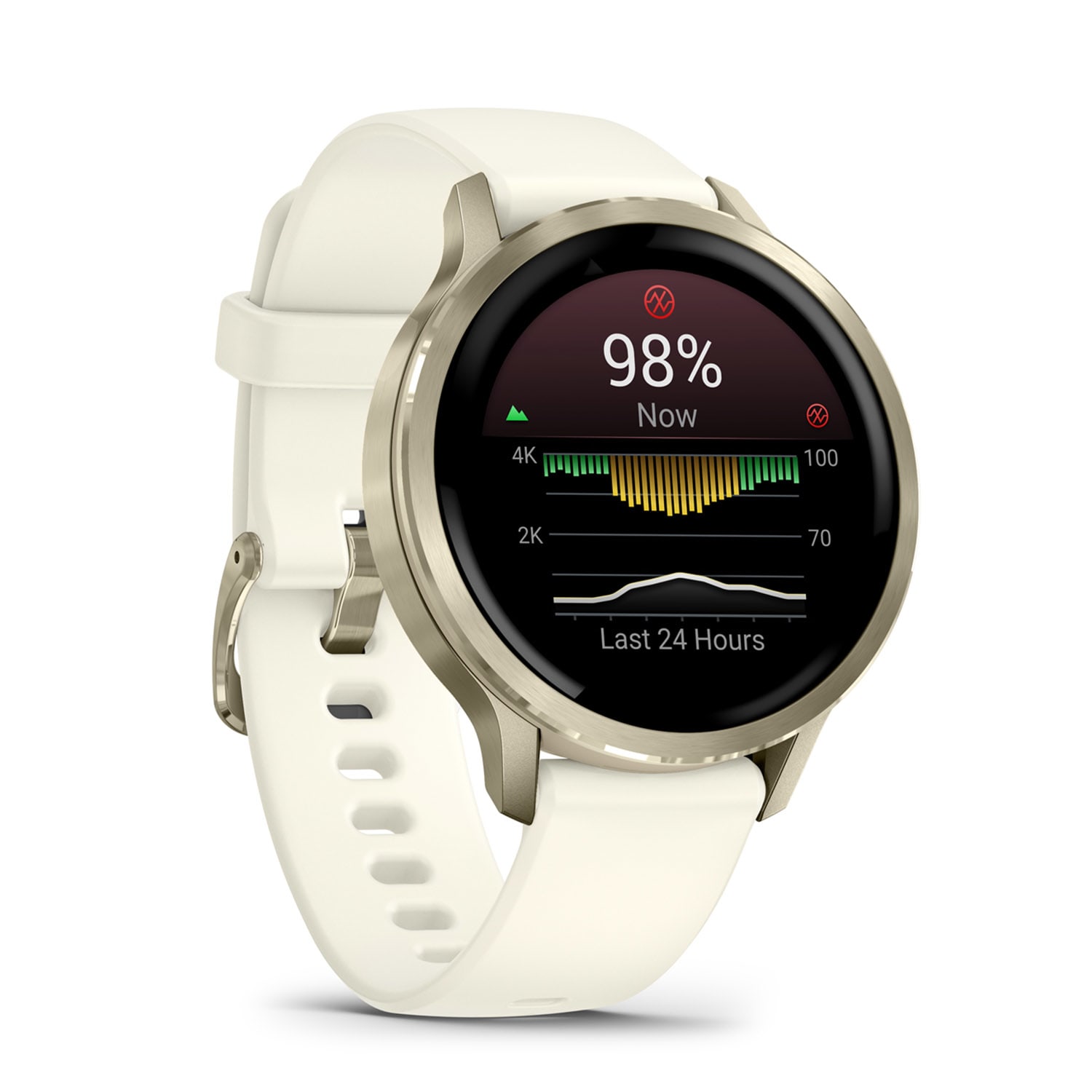 Garmin Venu 4 41mm Premium GPS Smartwatch  - Lunar Gold/Bone White, product, variation 3