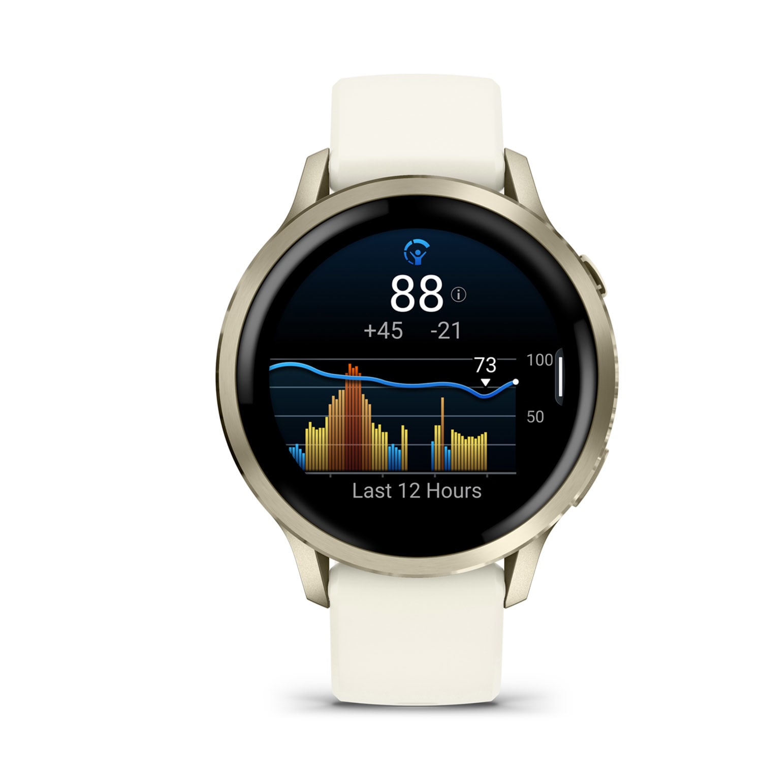 Garmin Venu 4 41mm Premium GPS Smartwatch  - Lunar Gold/Bone White, product, variation 12