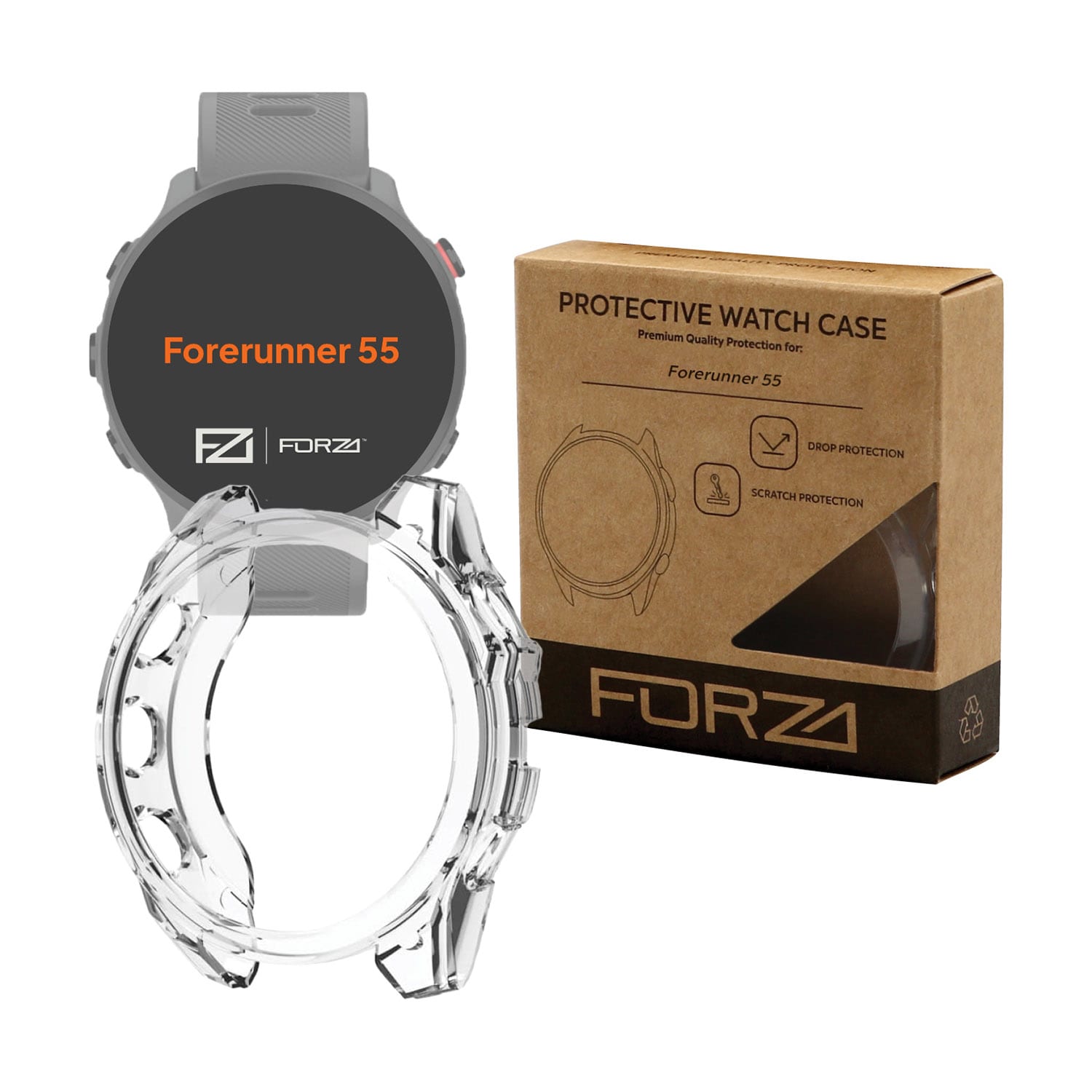 FORZA Bumper Watch Case for Garmin Forerunner 55, product, variation 4