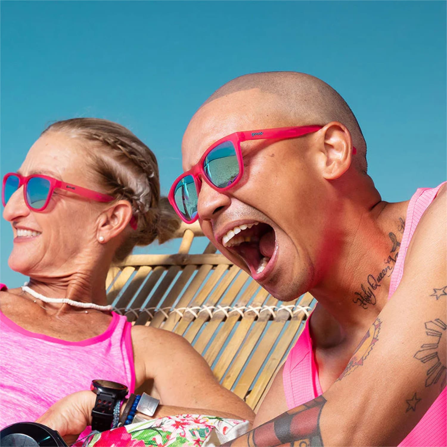 goodr Flamingos On A Booze Cruise OG Sunglasses, product, variation 5